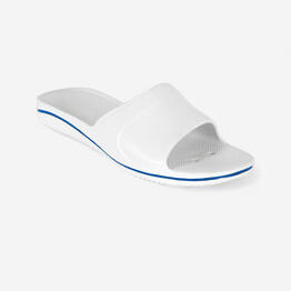 SANDALE CLAQUETTE PISCINE HOMME 100 PLUS BLANCHE