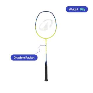 ADULT BADMINTON RACKET BR SENSATION 530 LIME