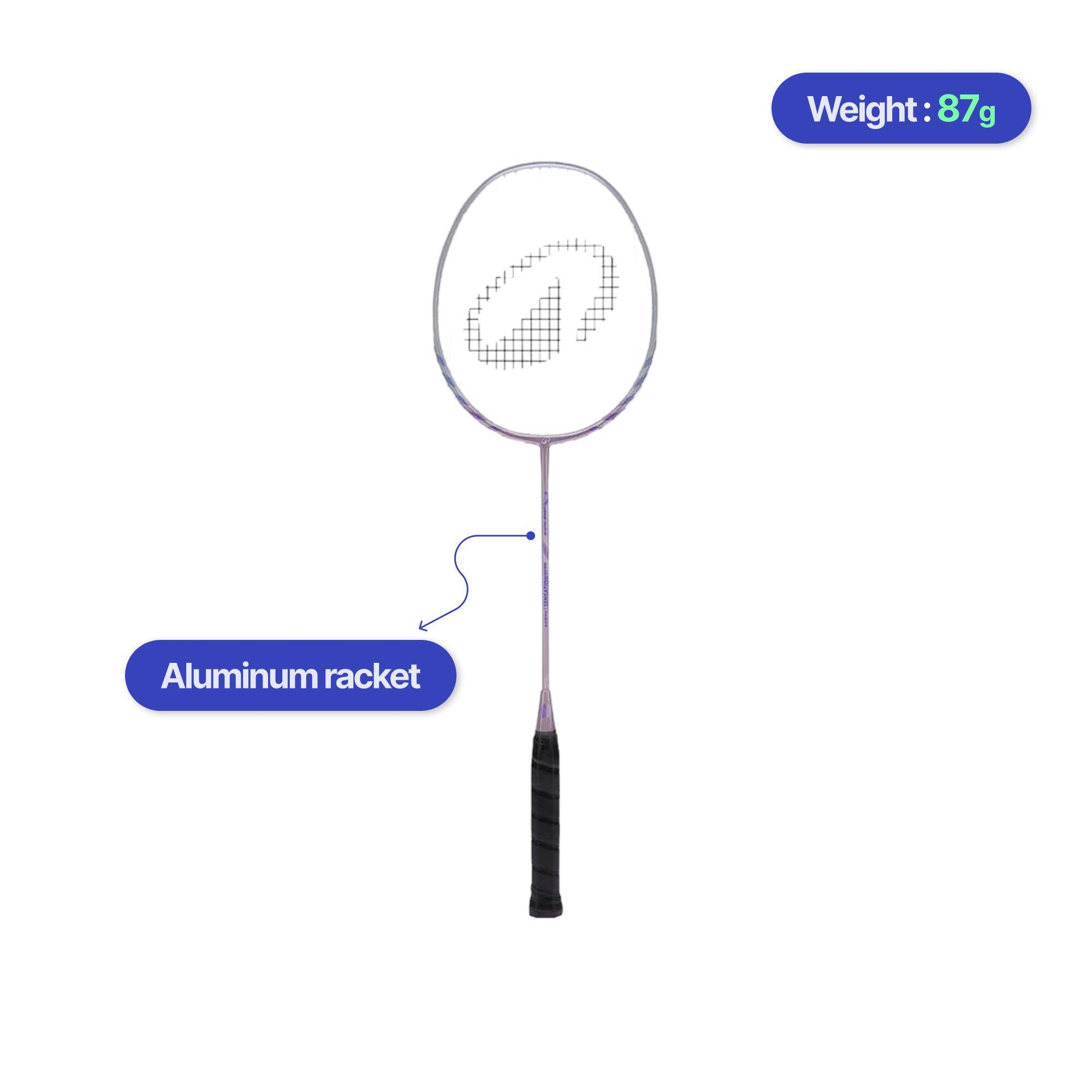 ADULT BADMINTON RACKET BR SENSATION 190 PURPLE -  2