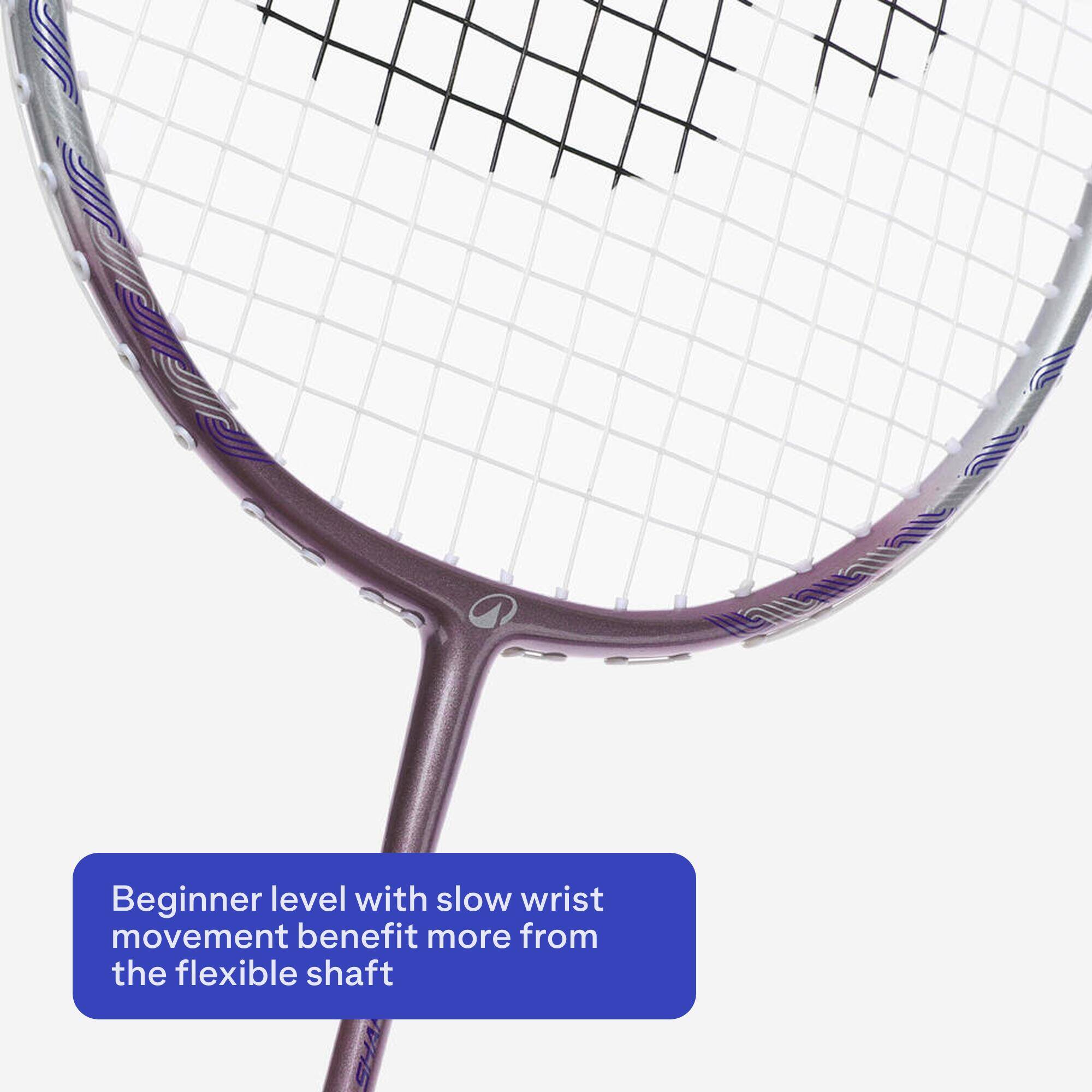 ADULT BADMINTON RACKET BR SENSATION 190 PURPLE -  4