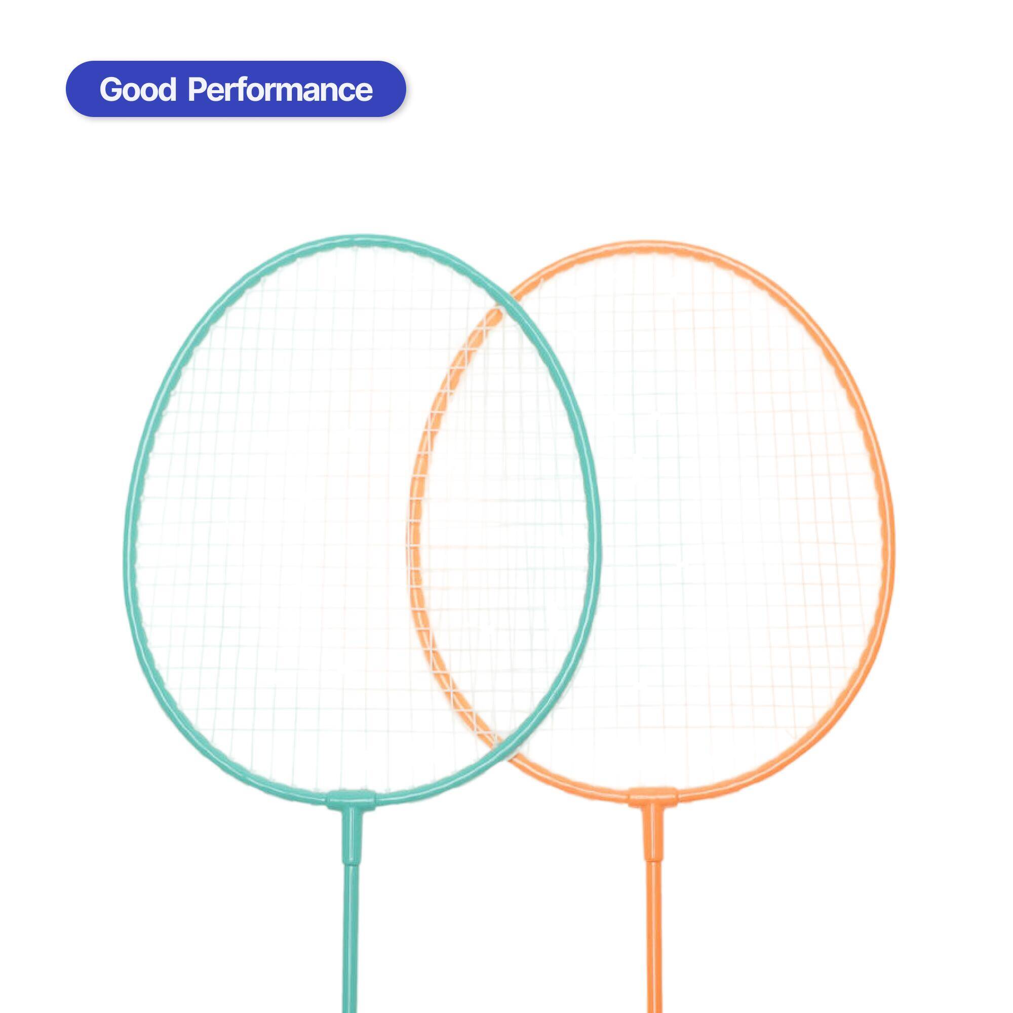 ADULT LEISURE BADMINTON RACKET SET Discover set BR100 Ad Turquoise Orange -  4