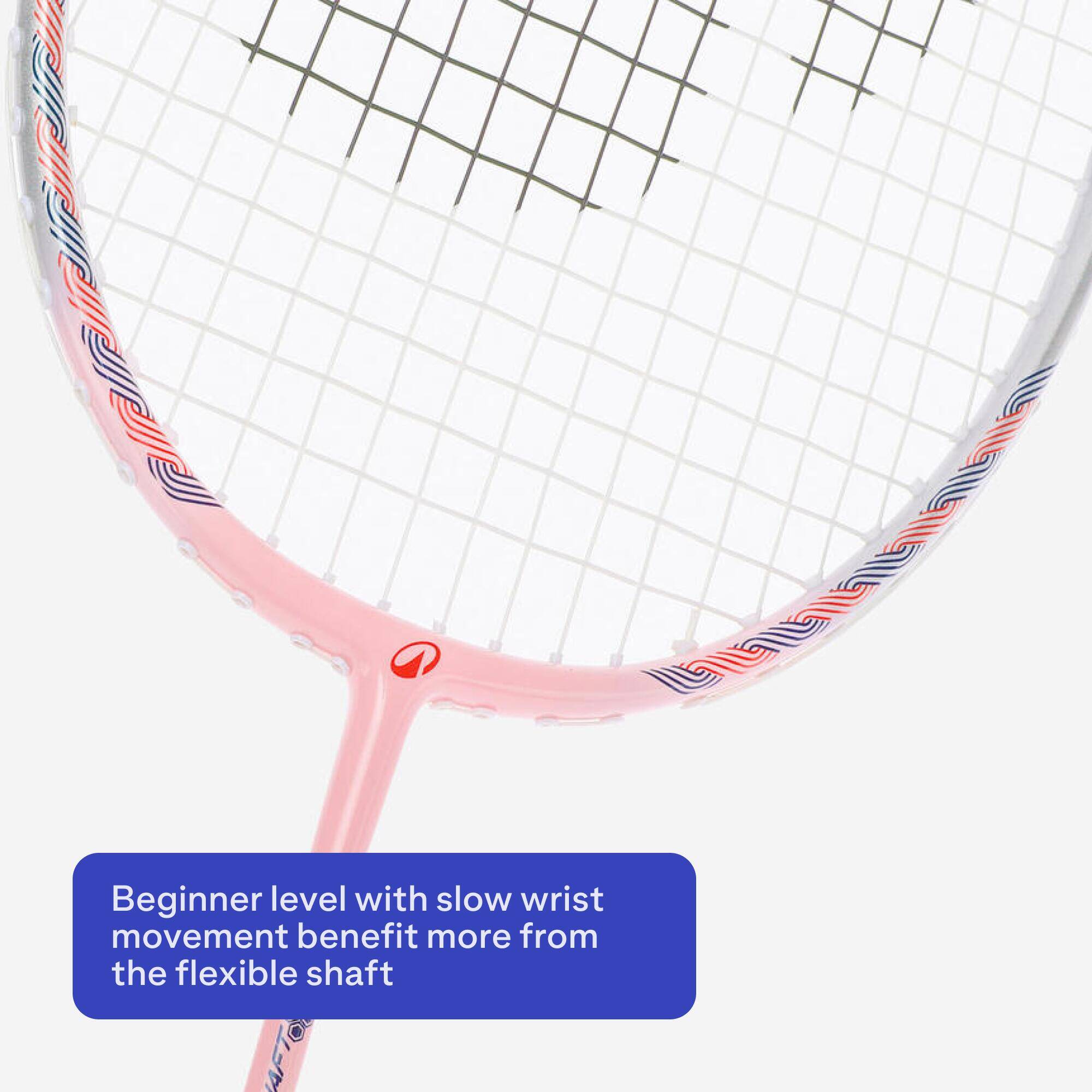 ADULT BADMINTON RACKET BR SENSATION 190 PINK -  4