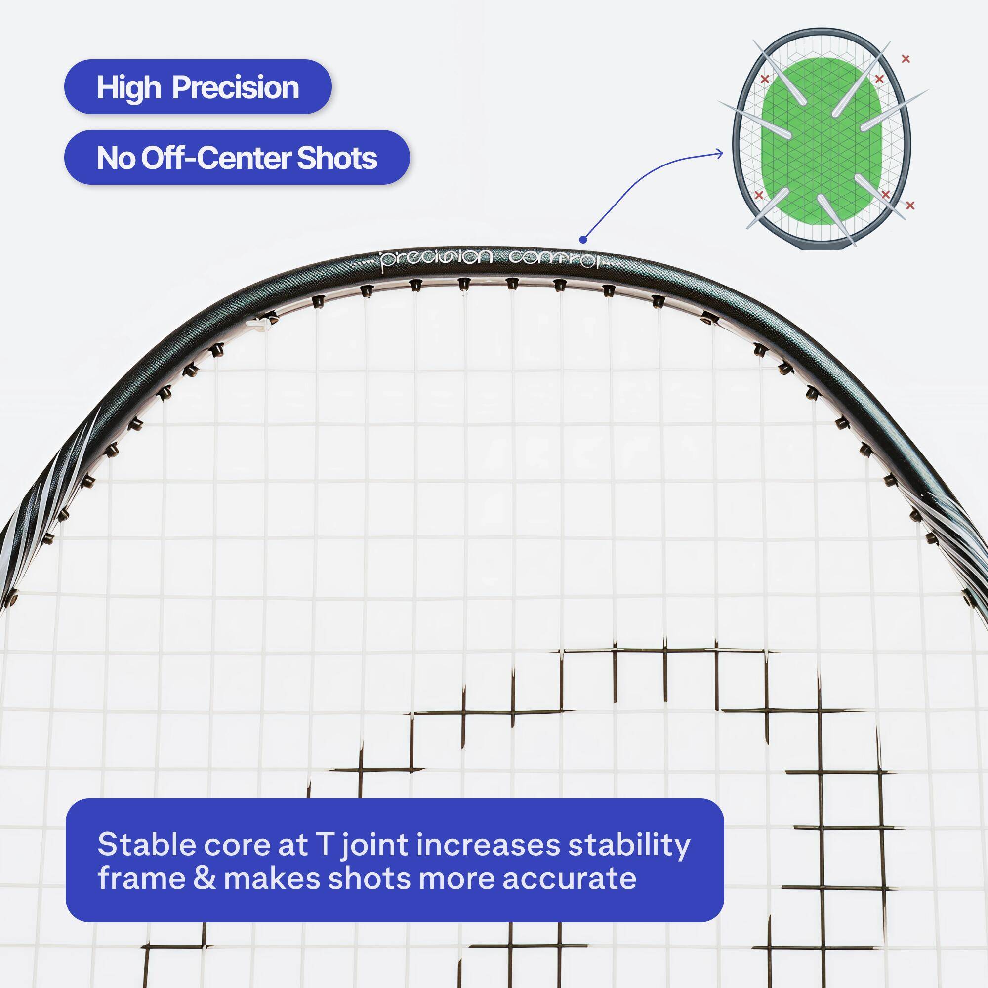 BADMINTON ADULT RACKET BR SENSATION 960 GREY -  4