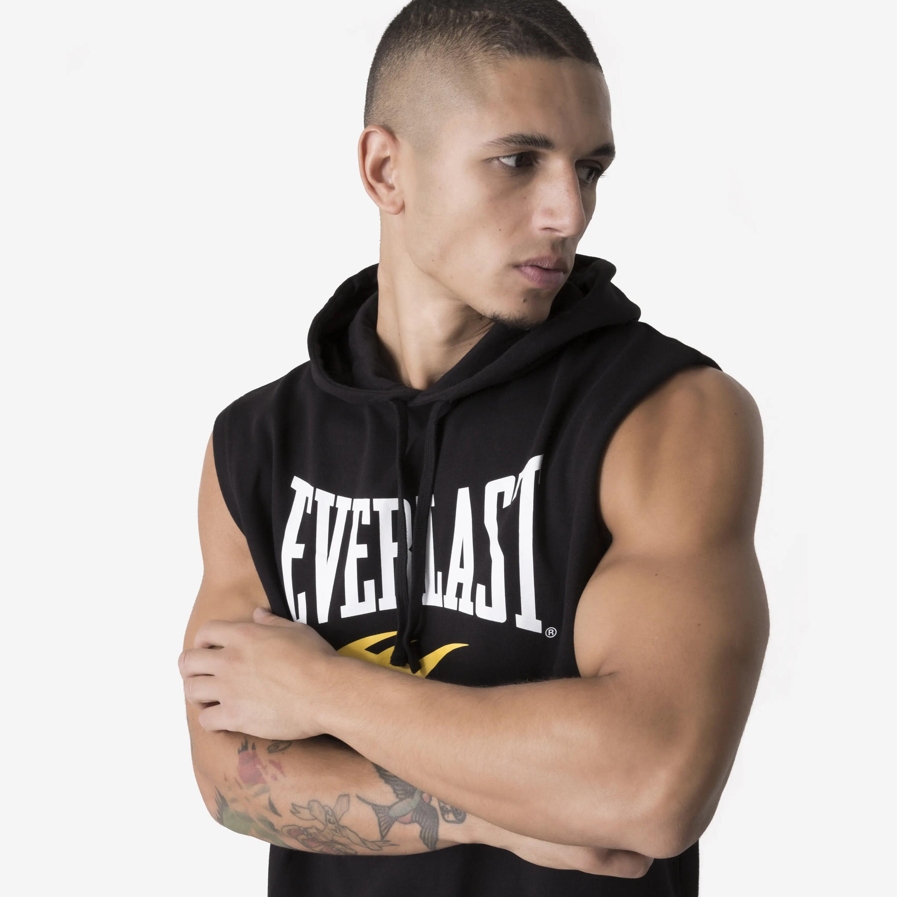 Camisola de alças de desportos de combate para homem, preto 5/5