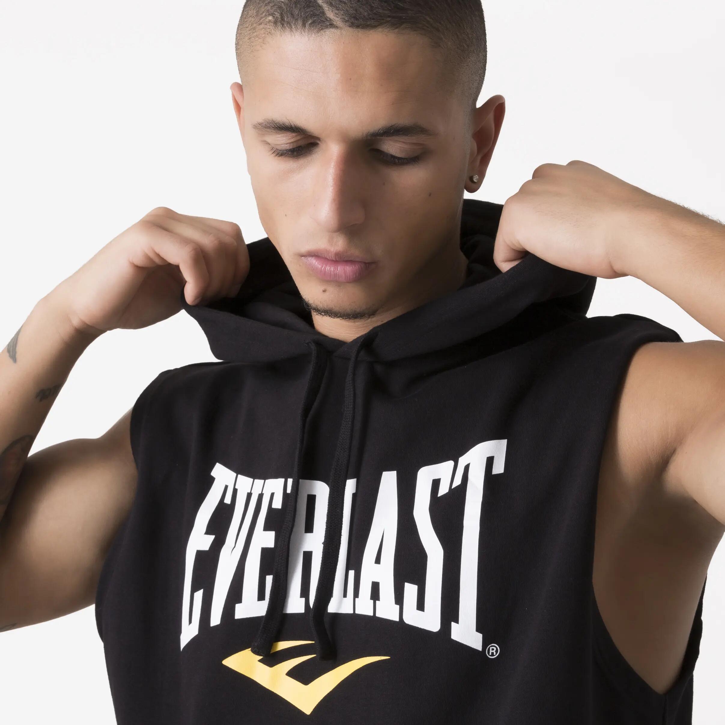 Camisola de alças de desportos de combate para homem, preto 3/5