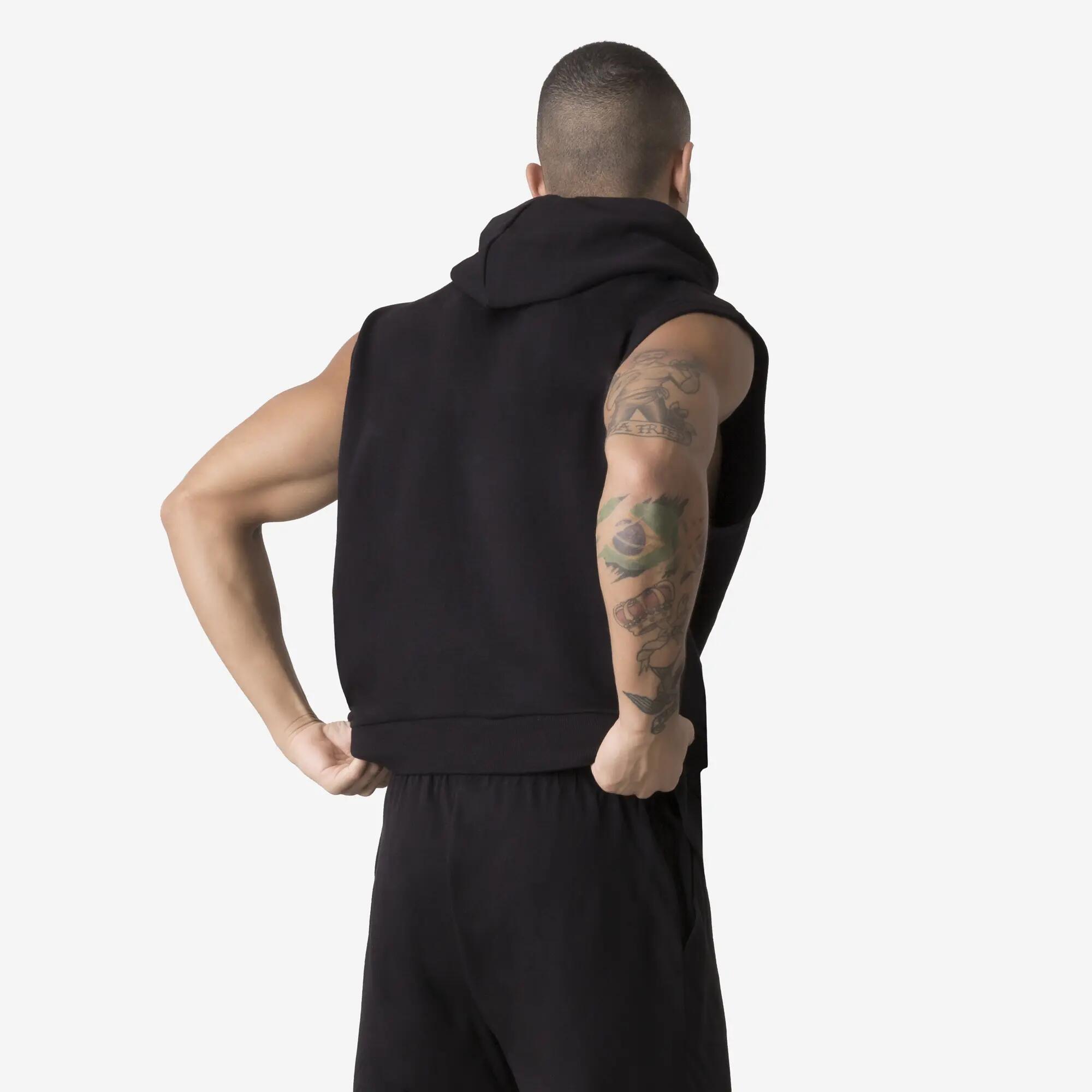 Camisola de alças de desportos de combate para homem, preto 2/5