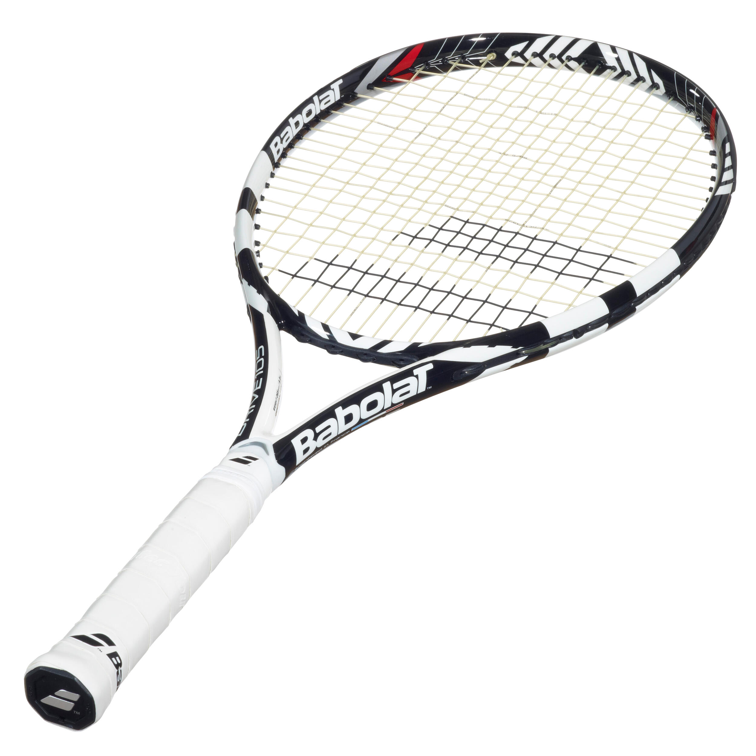 DRIVE 105 ADULT TENNIS RACKET BLACK WHITE BABOLAT Decathlon