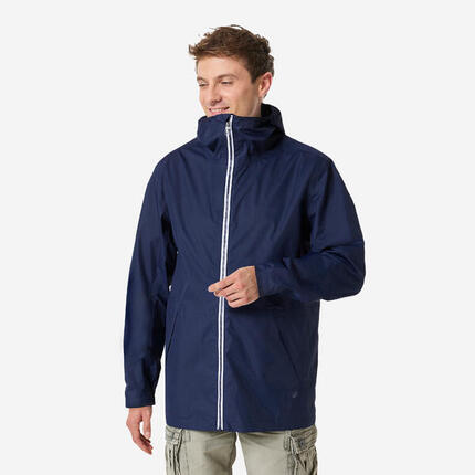 Veste imperméable de voile - veste de pluie coupe vent Essentiel bleu marine