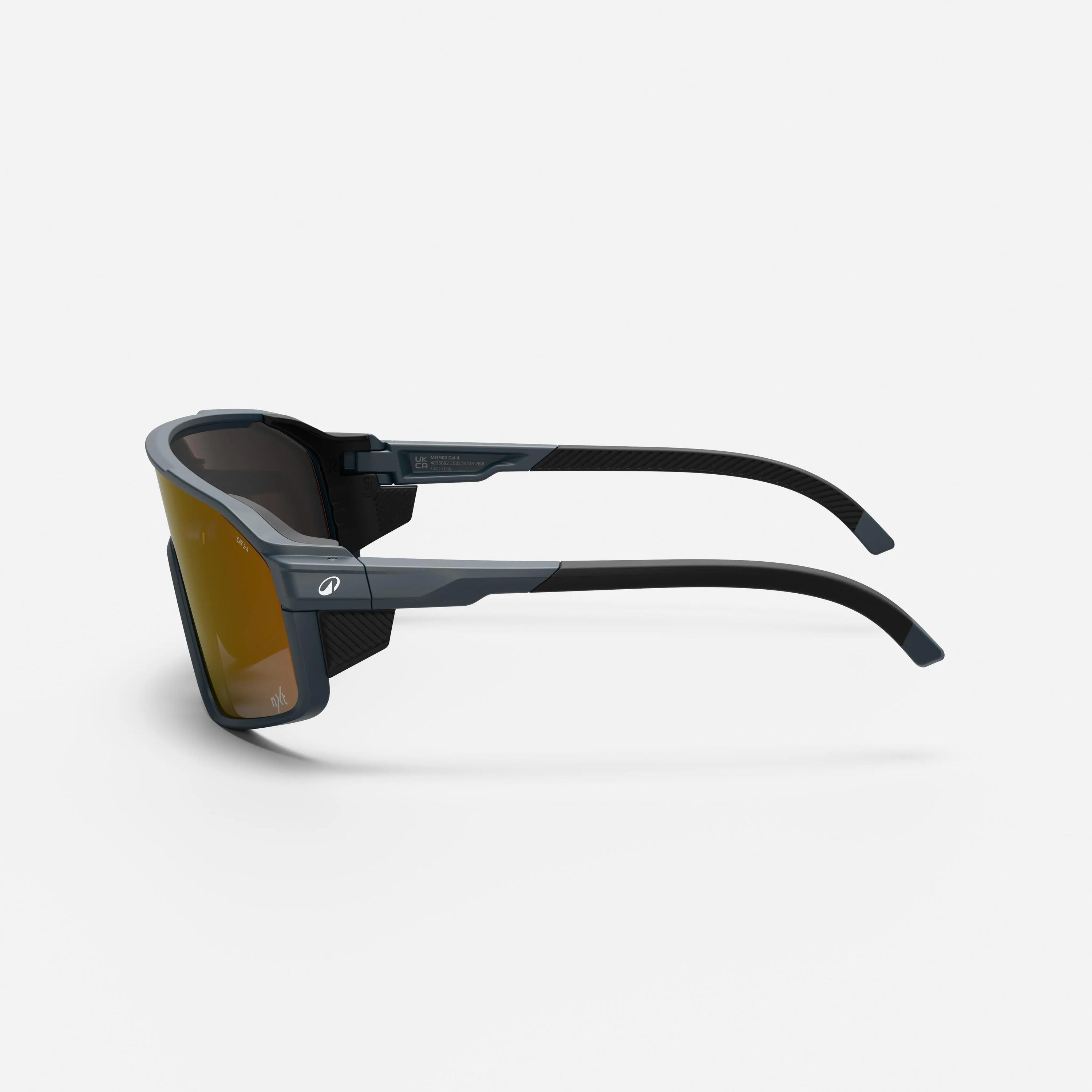 MH900 Photochromic sunglasses (CAT 2/4) Full Lens grey volcano -Hurricane Blue -  3