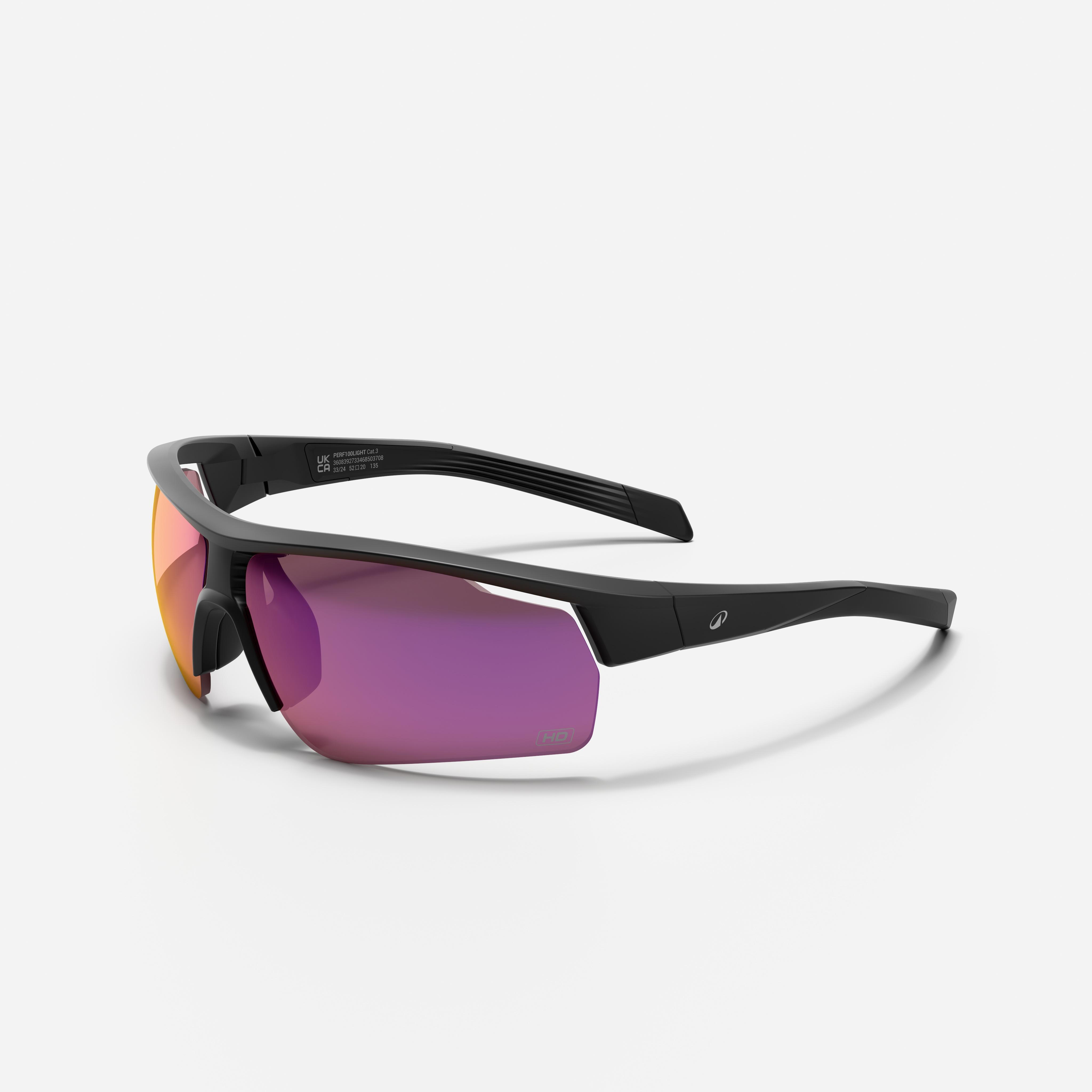 HD Category 3 cycling glasses, Perf 100 Light