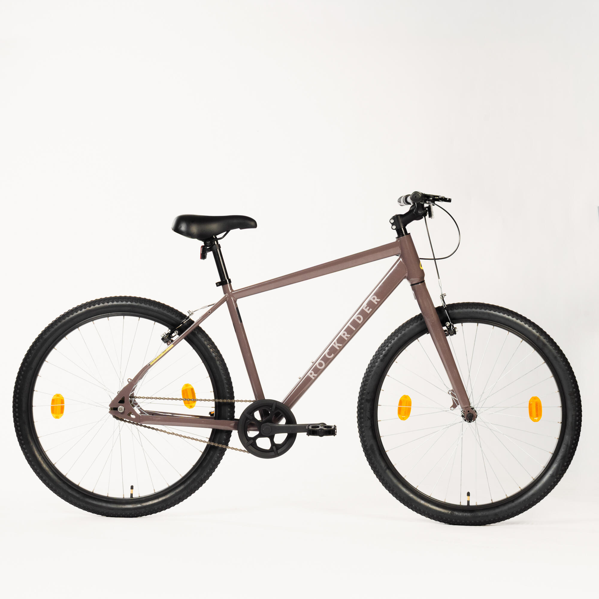 Rockrider Explore 10 Single-Speed Bicycle - Quartz Brown-image-25