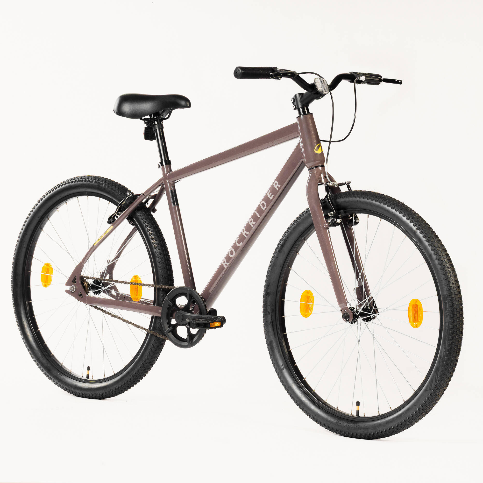 Rockrider EXPL 10 High Frame Single-Speed Bicycle - Quartz Brown -  2