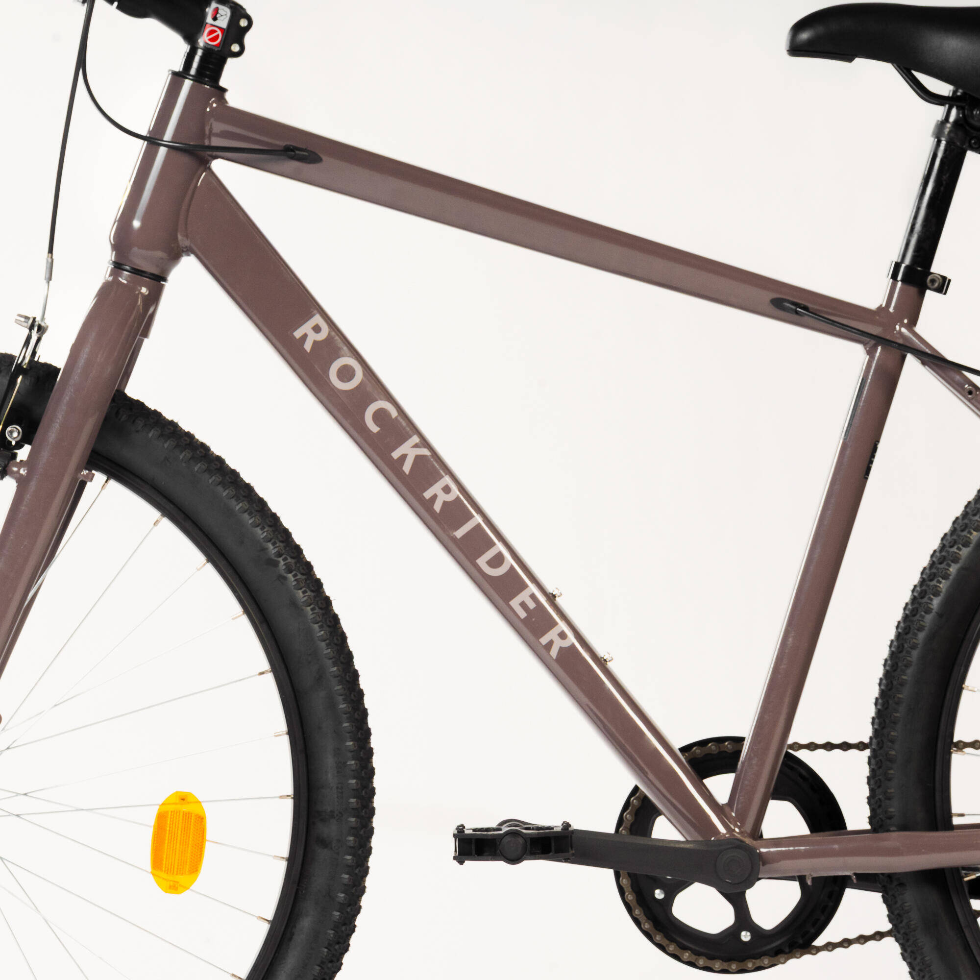 Rockrider EXPL 10 High Frame Single-Speed Bicycle - Quartz Brown -  3