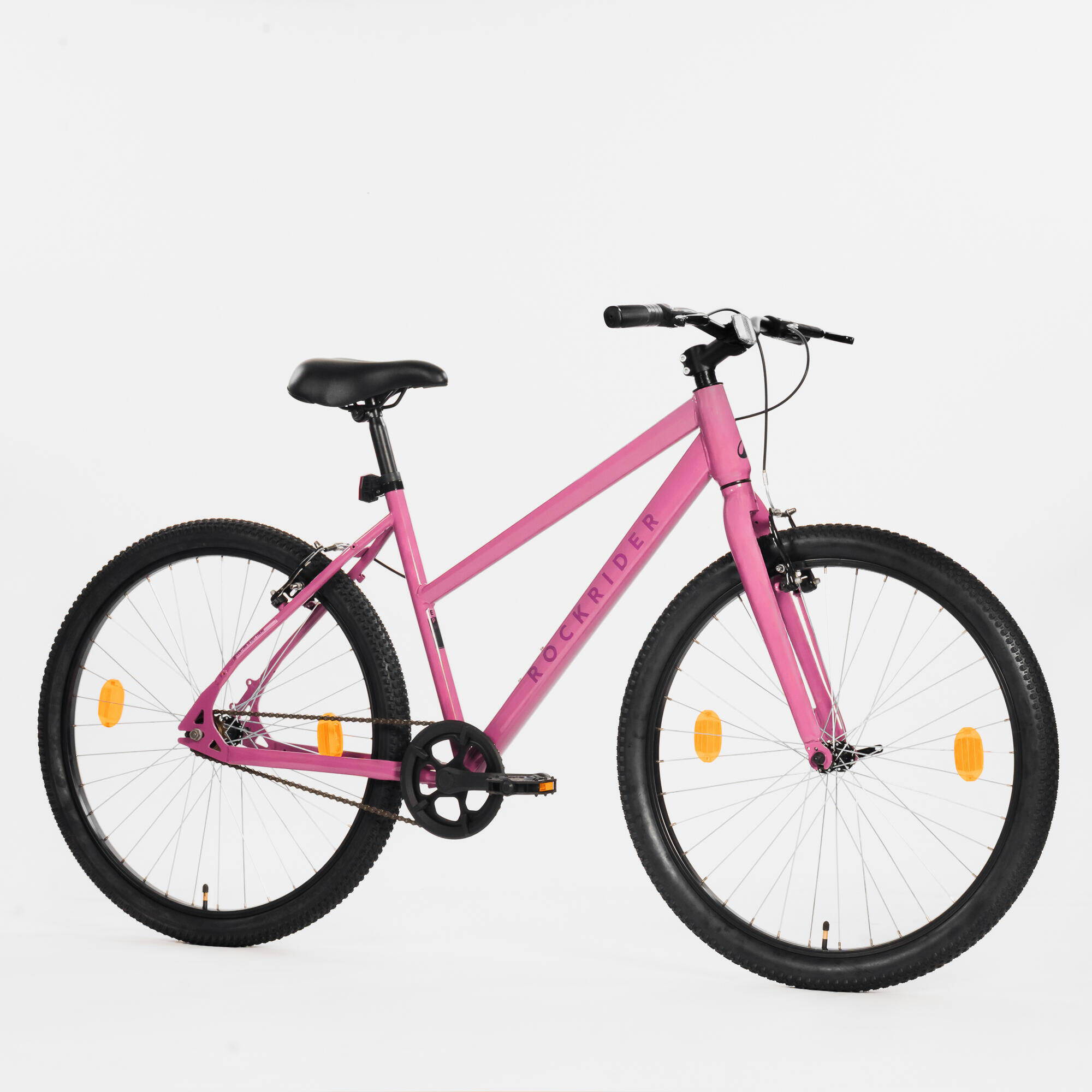 Rockrider EXPL 10 Low Frame Single-Speed Bicycle - Purple Black -  2