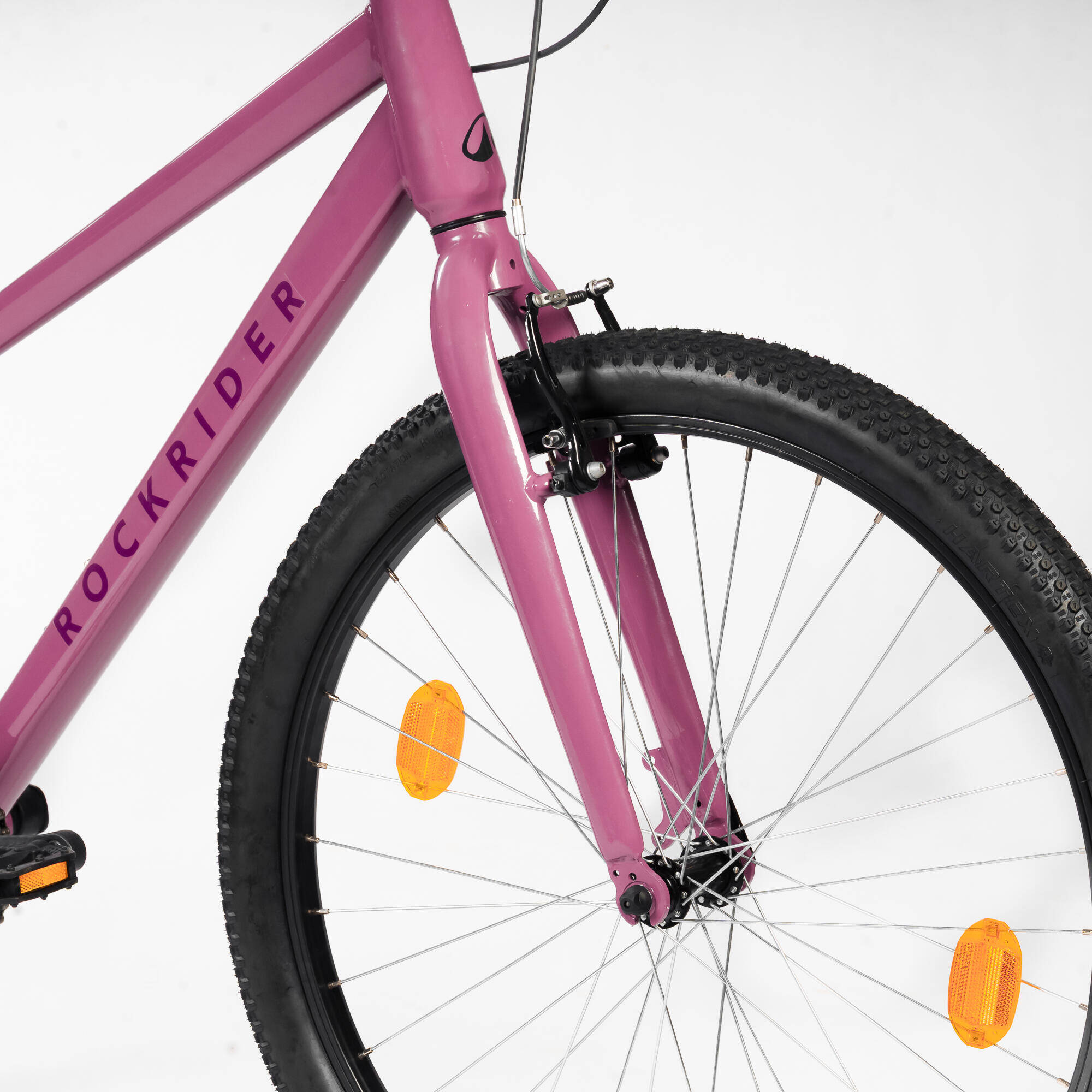 Rockrider EXPL 10 Low Frame Single-Speed Bicycle - Purple Black -  4