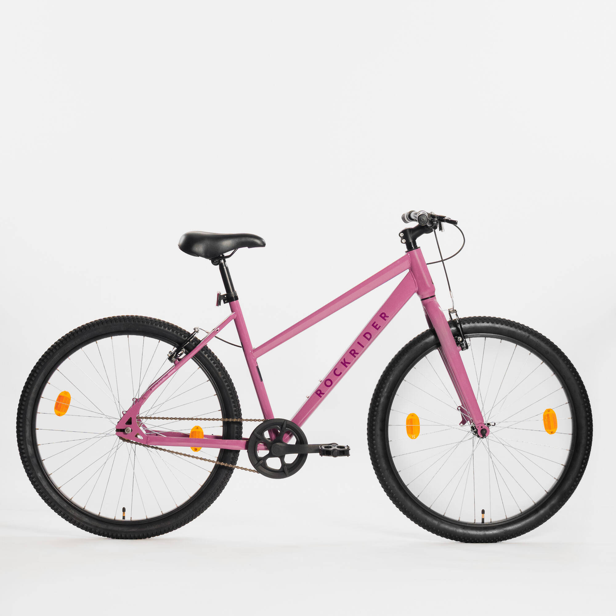 Rockrider EXPL 10 Low Frame Single-Speed Bicycle - Purple Black -  1