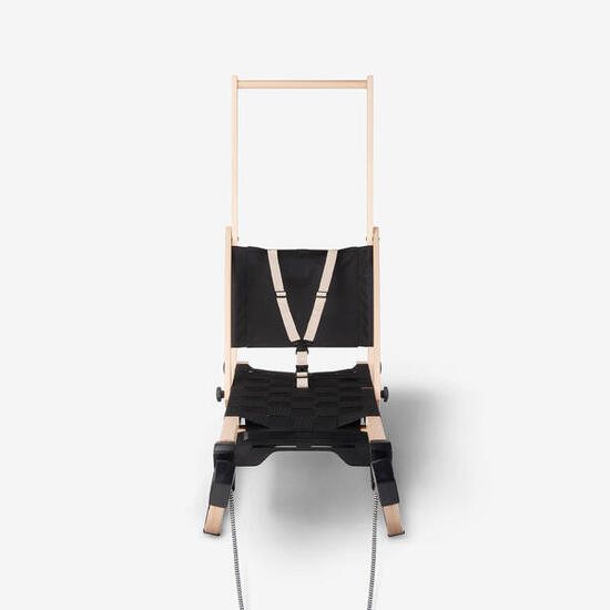 Siège bébé 1-3 ans pour luge en bois, Wood 500 push bar