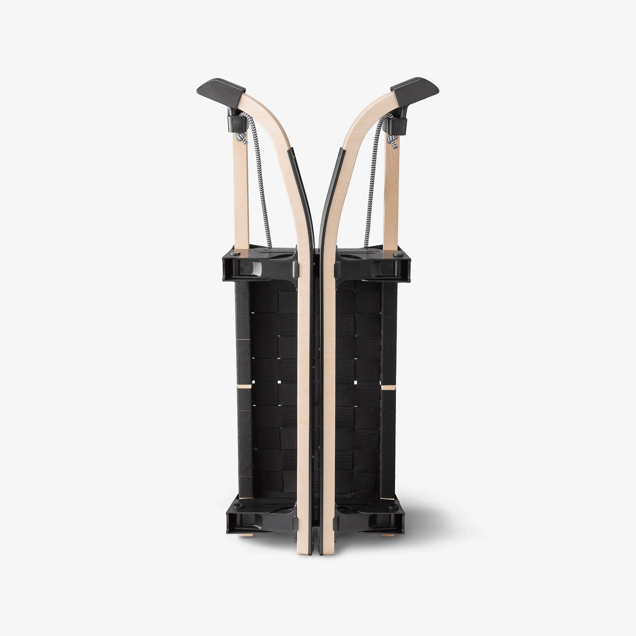 Trenó em Madeira Tradicional Criança/Adulto Wood 500 Preto 13/19
