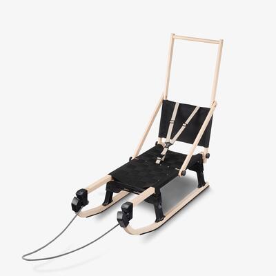 Slitta in legno Wood 500 nera