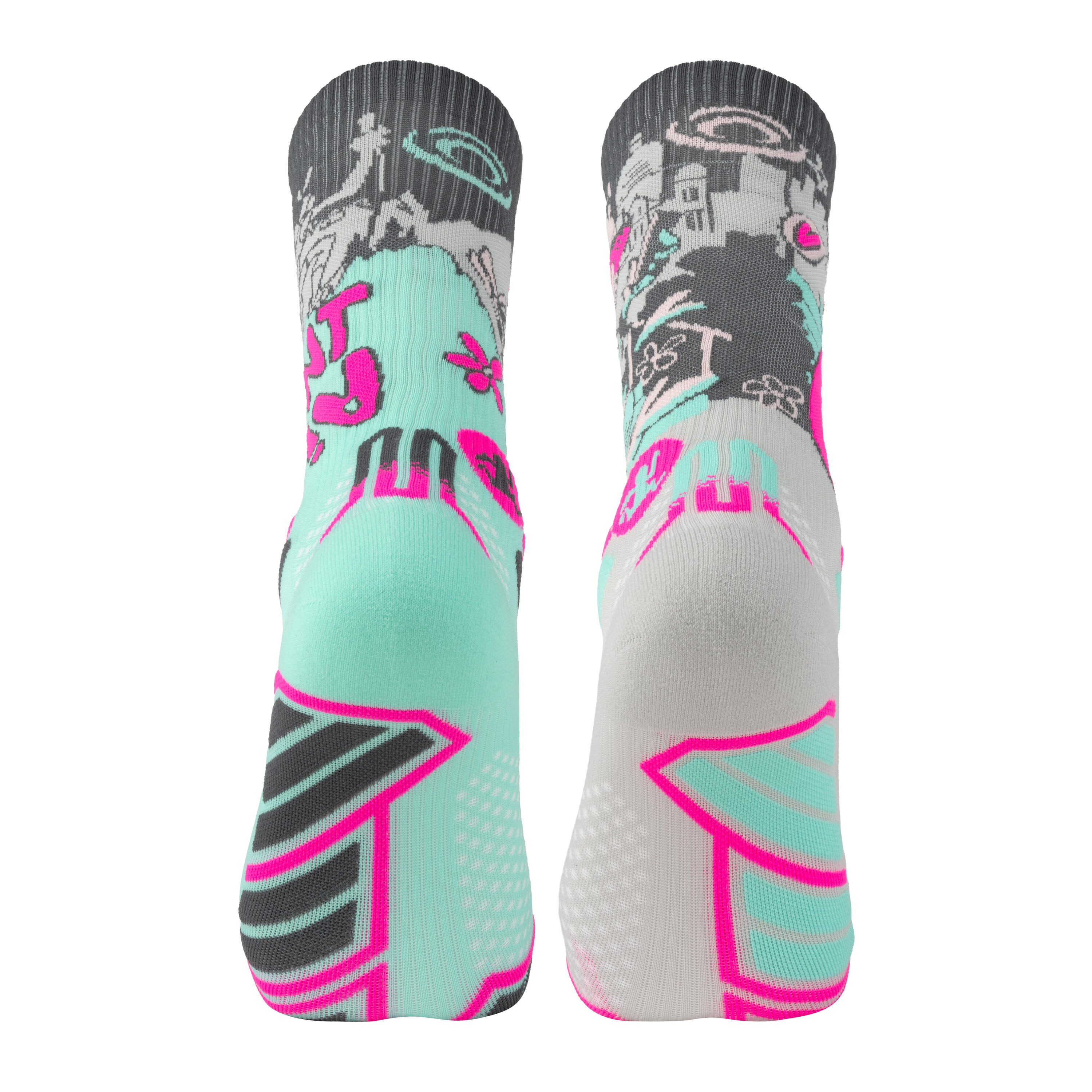 Chaussettes Running BV Sport des bosses et des bulles montagne et ville 3/3