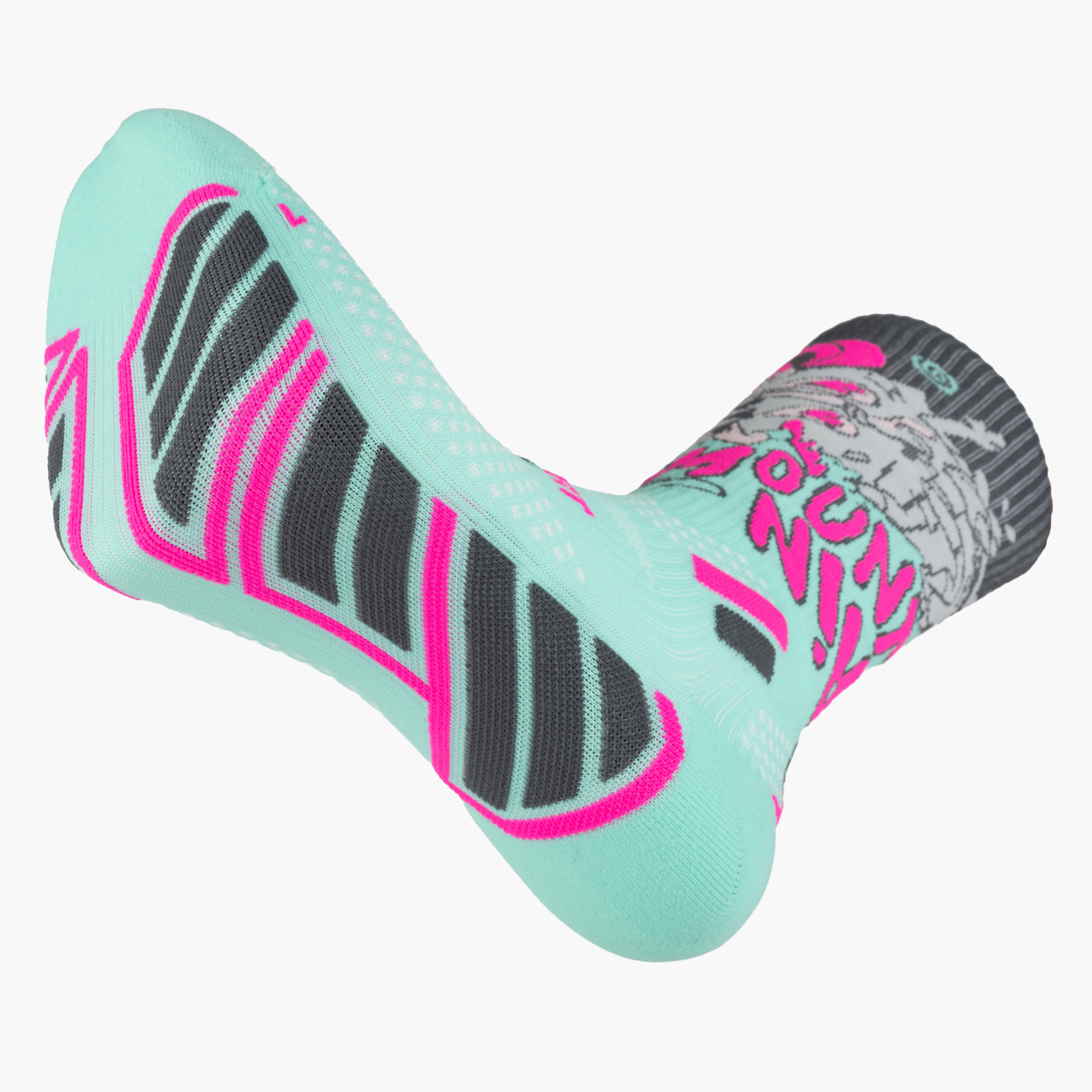 Chaussettes Running BV Sport des bosses et des bulles montagne et ville 2/3