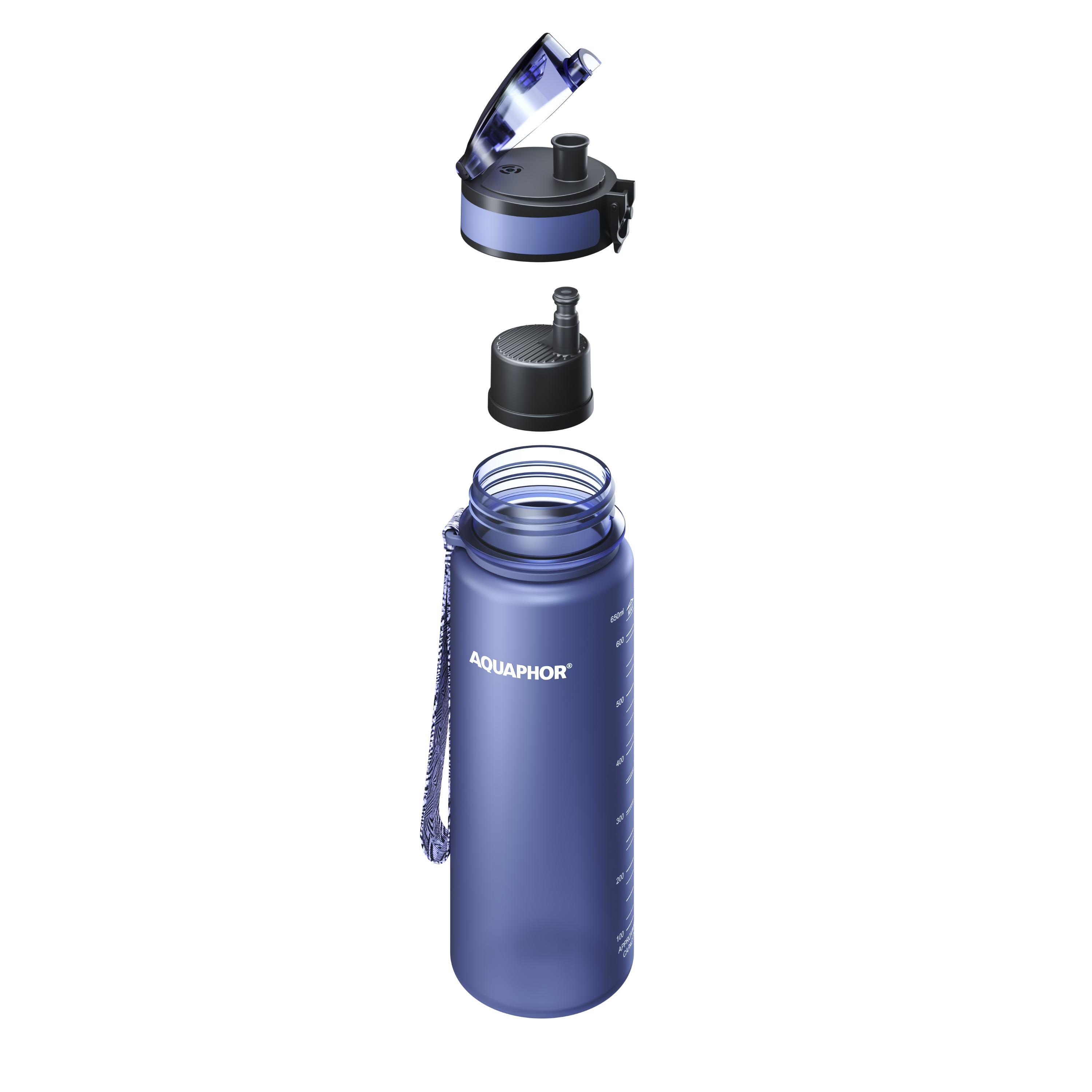 Butelka filtrująca Aquaphor City 0,65 L granatowa 4/5