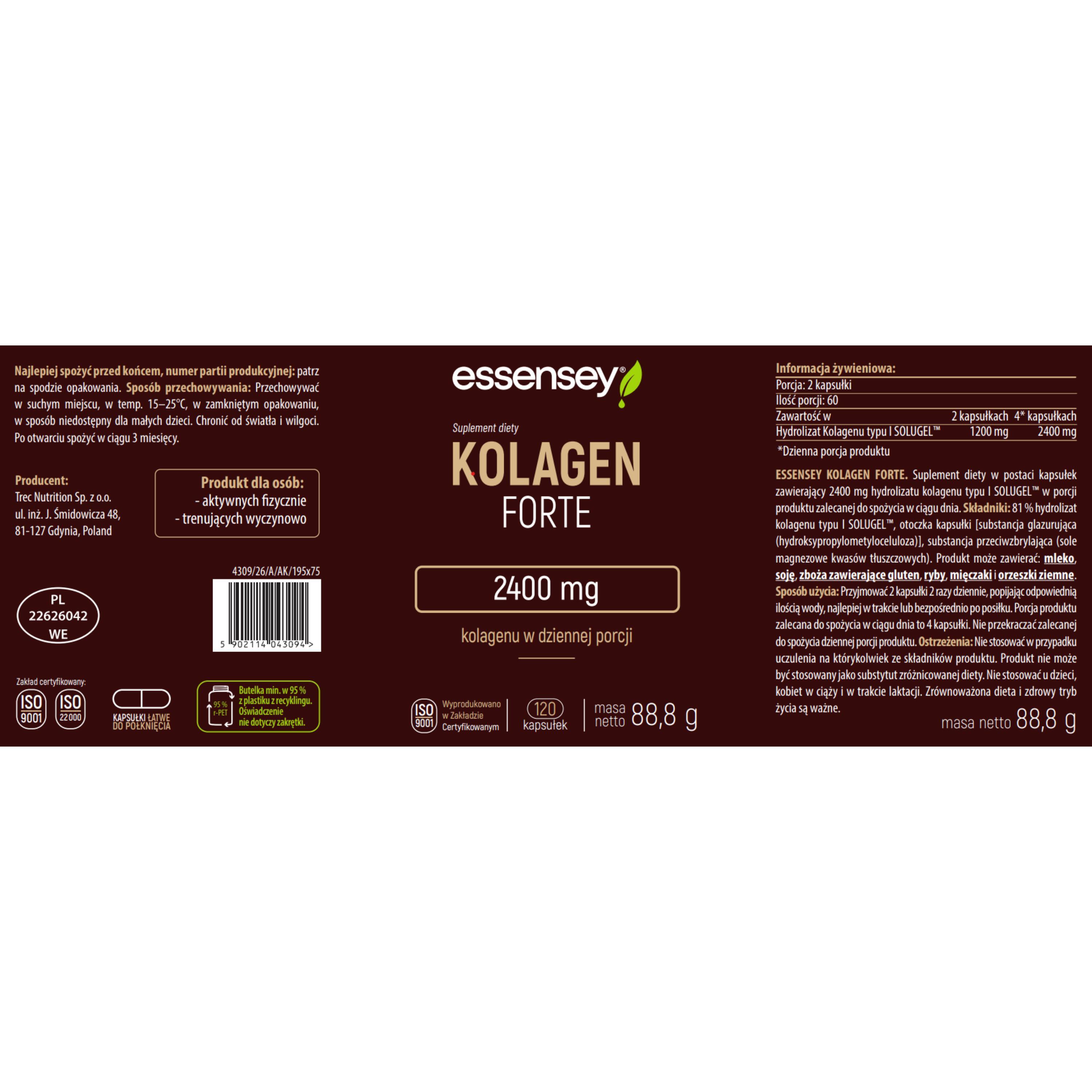 ESSENSEY KOLAGEN FORTE 120 kaps. 4/4
