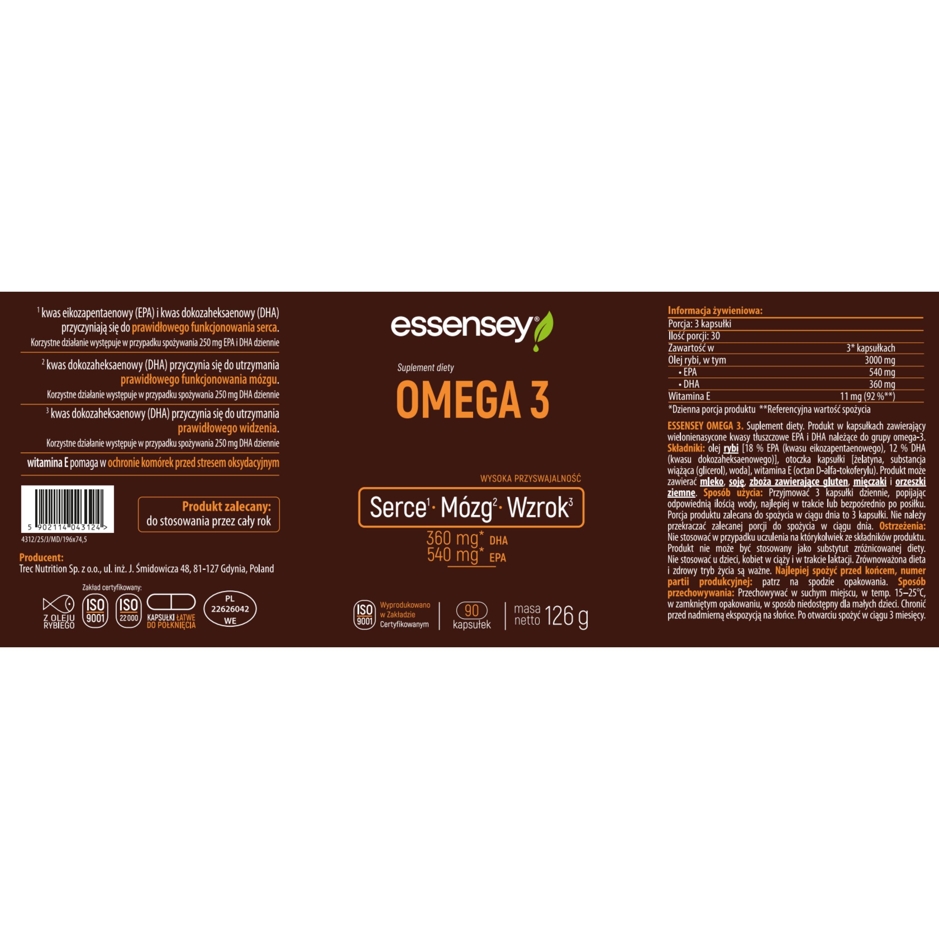 ESSENSEY OMEGA-3 90 kapsułek 4/4