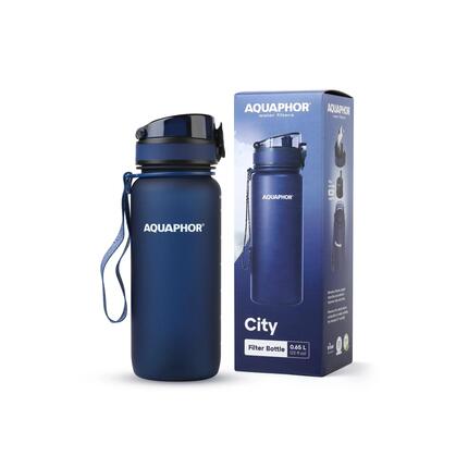 Butelka filtrująca Aquaphor City 0,65 L granatowa