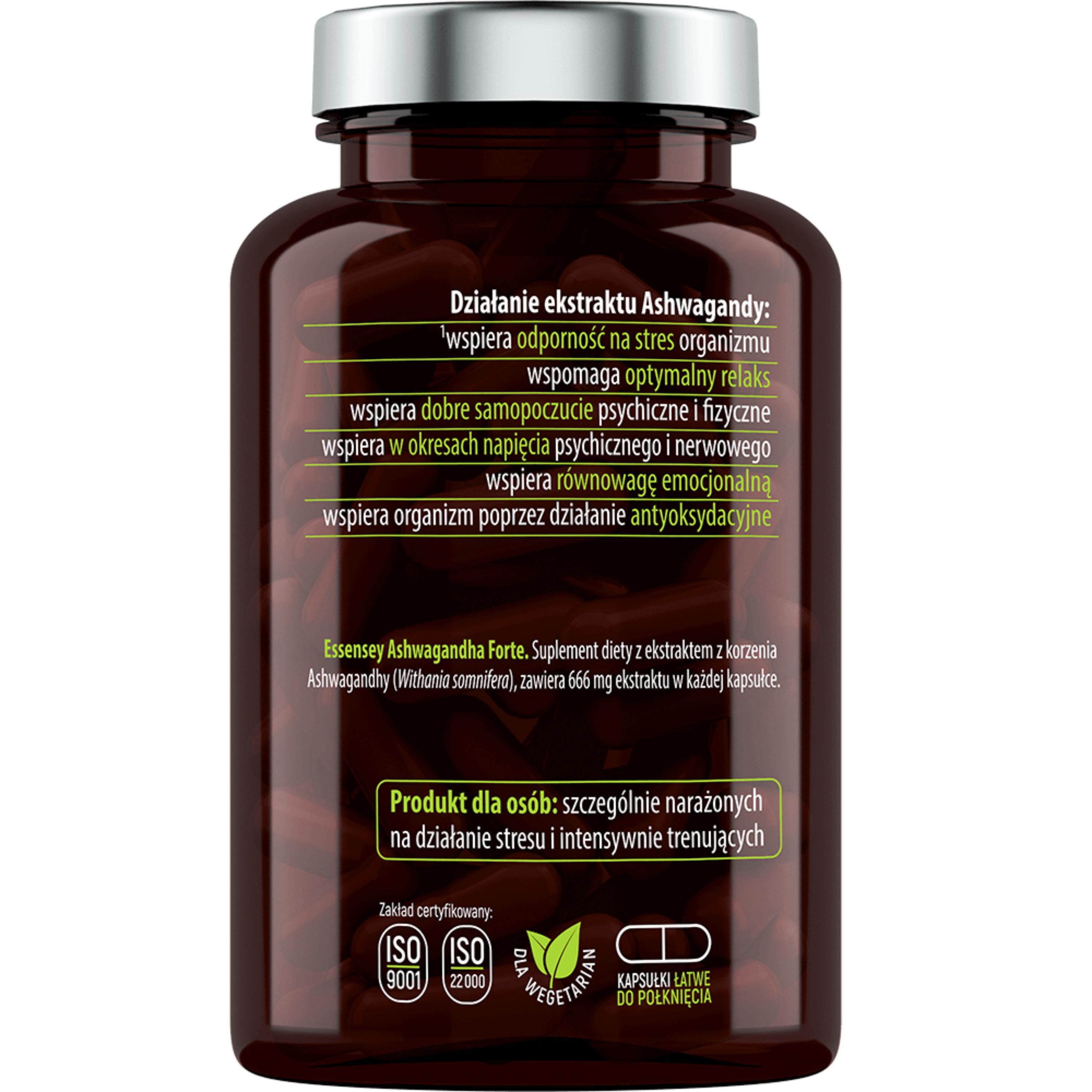 ESSENSEY ASHWAGANDHA FORTE 90 kaps. 2/4