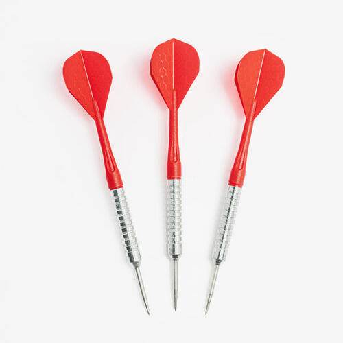 3 FLECHETTES POINTES ACIER T100 ROUGE