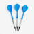 3 FLECHETTES POINTES PLASTIQUE S100 BLEU