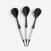 3 FLECHETTES POINTES PLASTIQUE S100 NOIR