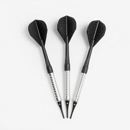 3 FLECHETTES POINTES PLASTIQUE S100 NOIR