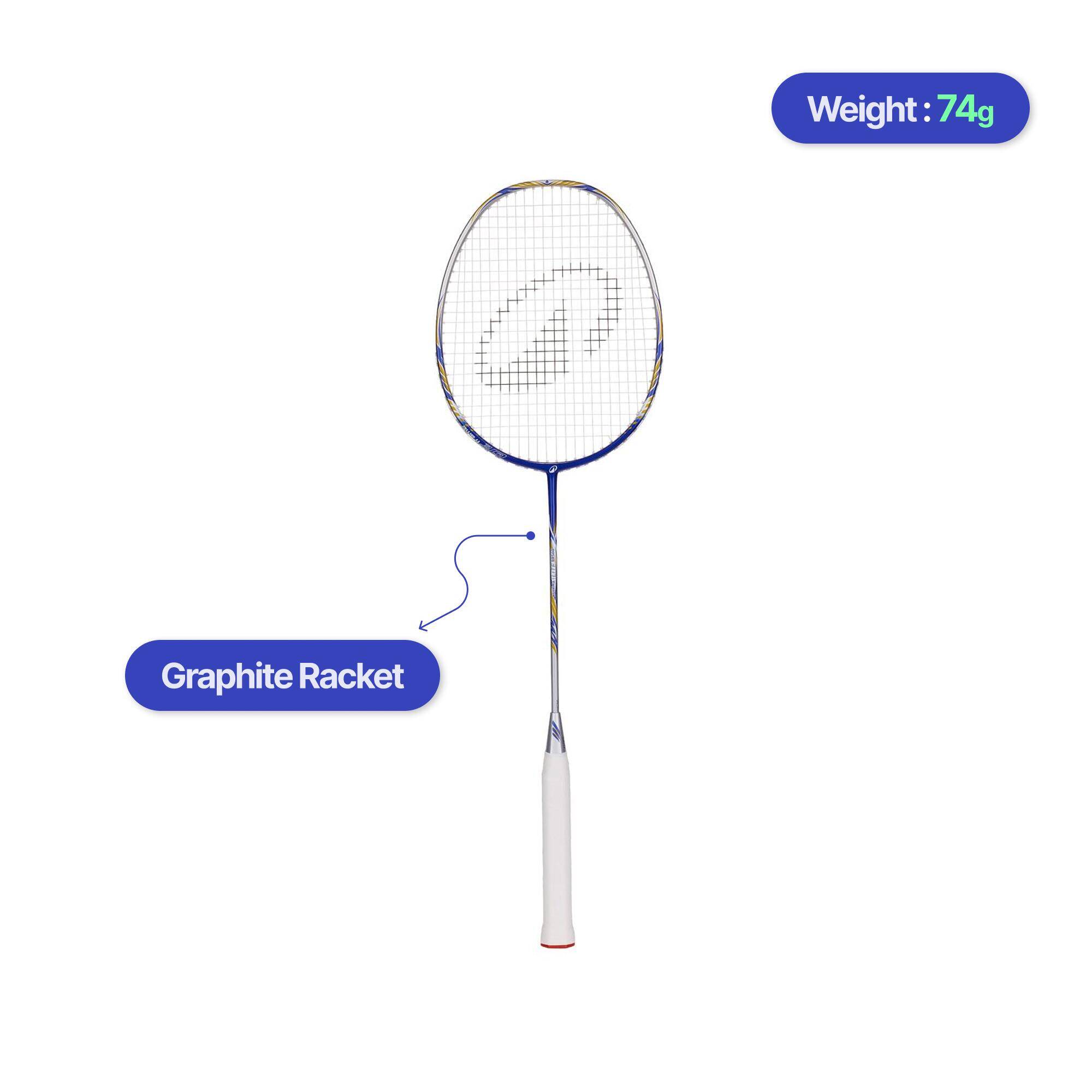 ADULT BADMINTON RACKET BR 560 LITE ROYAL BLUE -  2