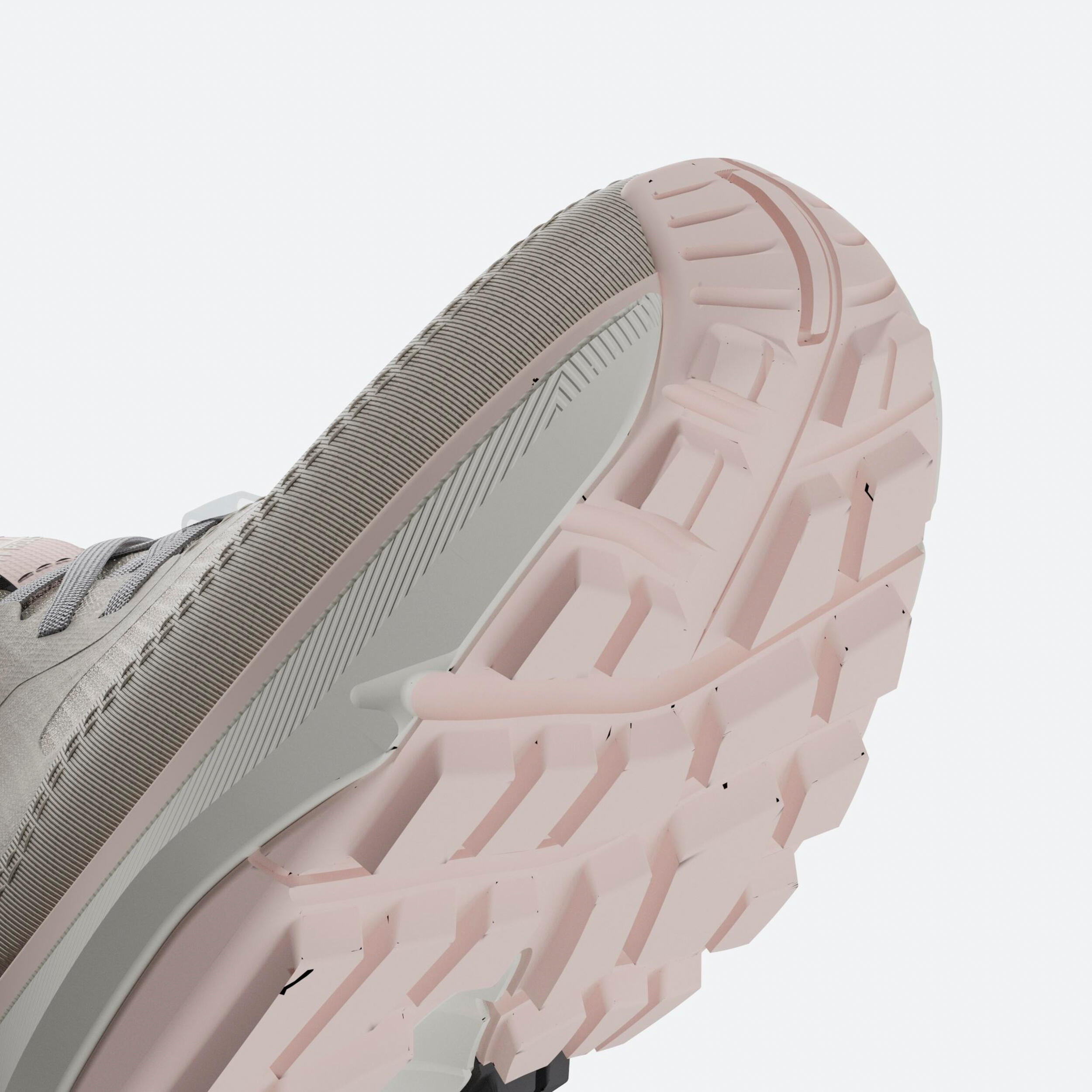 Sapatilhas de Corrida e Trail Mulher Kiprun JF190 Grip Bege/Rosa 9/9