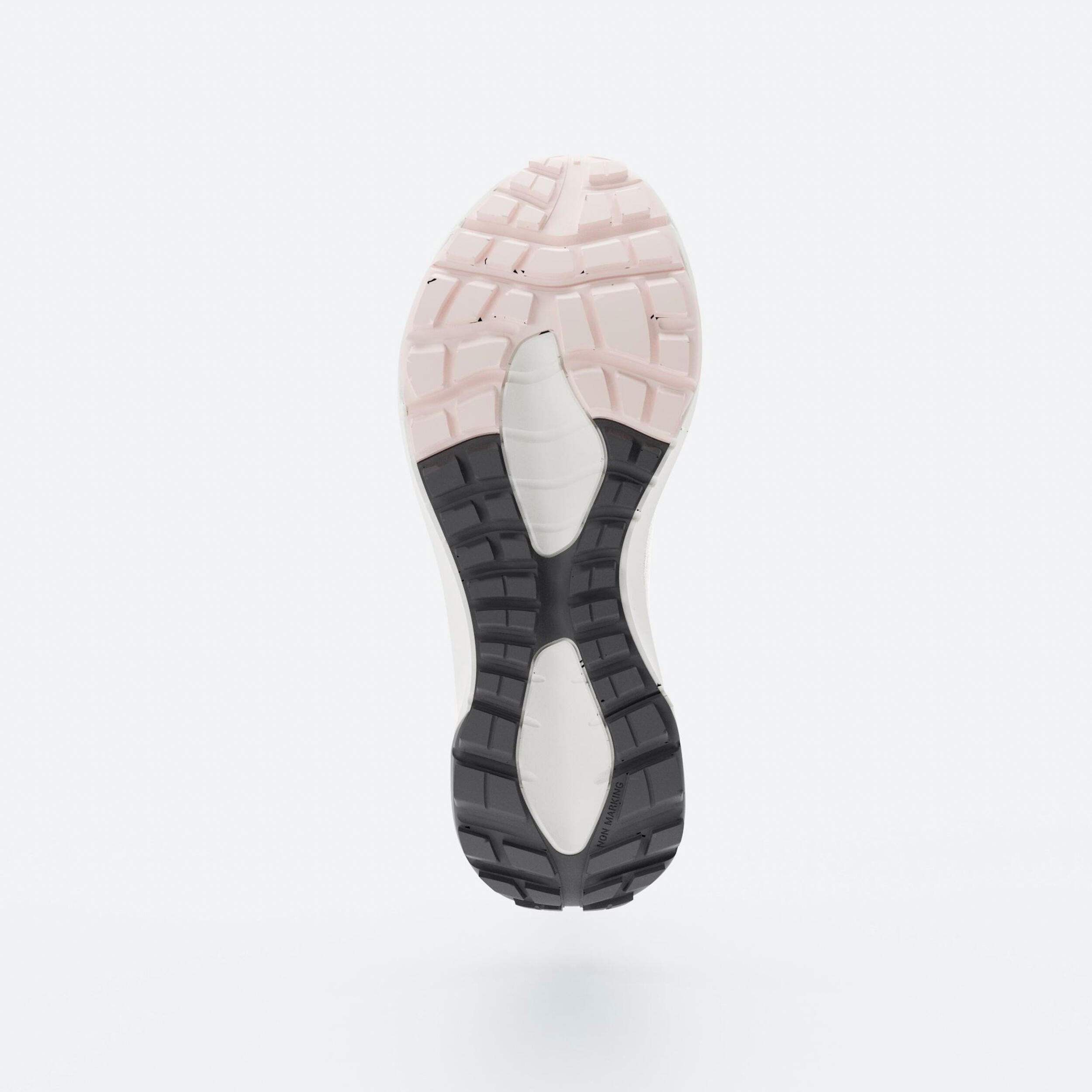 Sapatilhas de Corrida e Trail Mulher Kiprun JF190 Grip Bege/Rosa 6/9