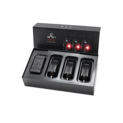 Set avvisatori pesca carpfishing Nash Siren R2 Nero 3 Rod wireless