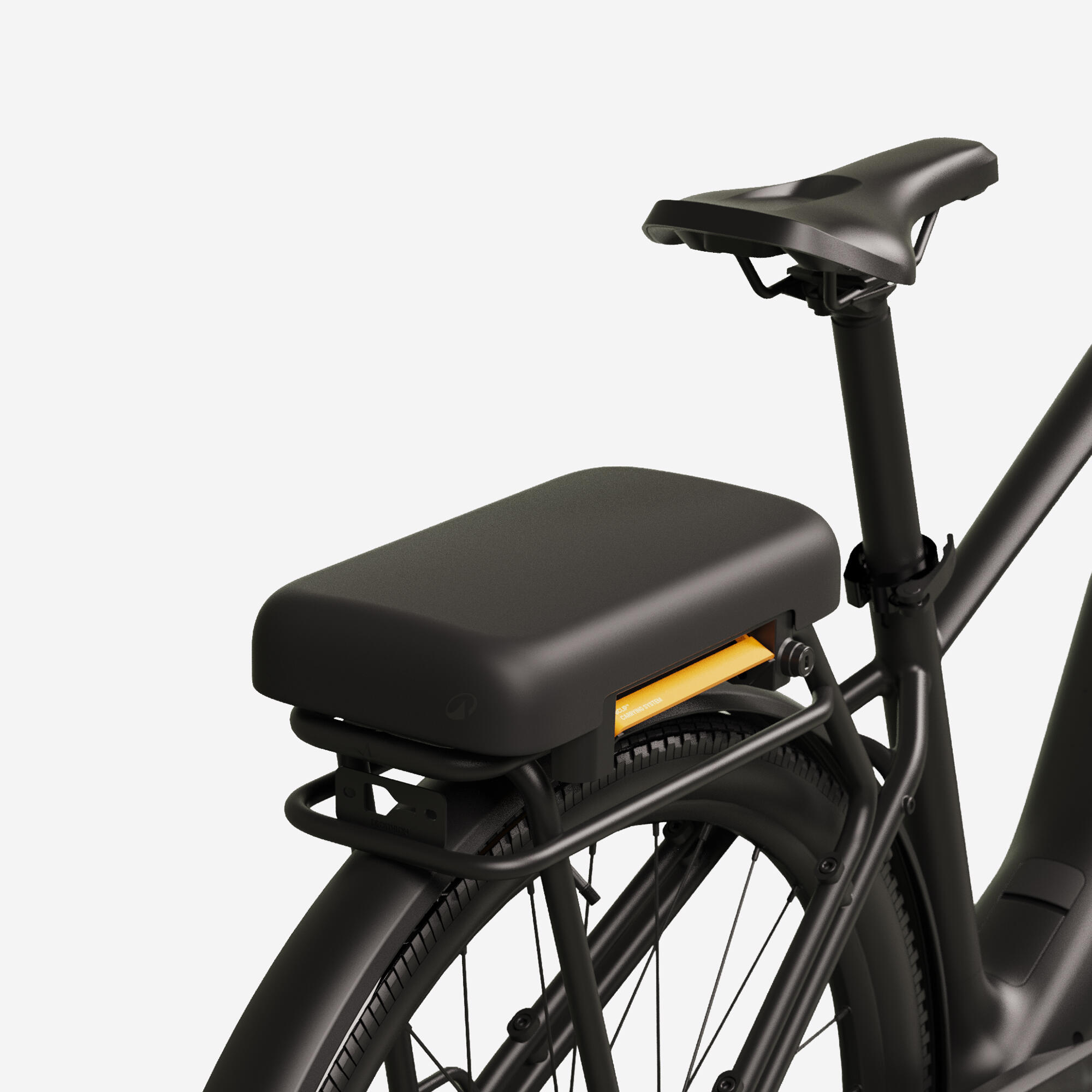 Coussin d'assise pour porte-bagages arrière vélo B'CLIP 3/4
