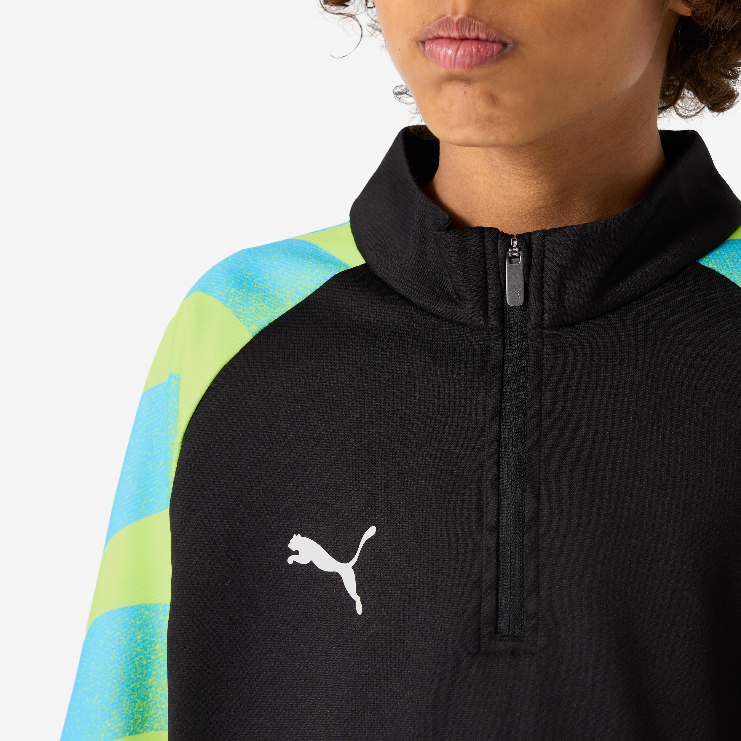 Giacca allenamento bambini PUMA IndividualLIGA SMU nero-giallo 7/8