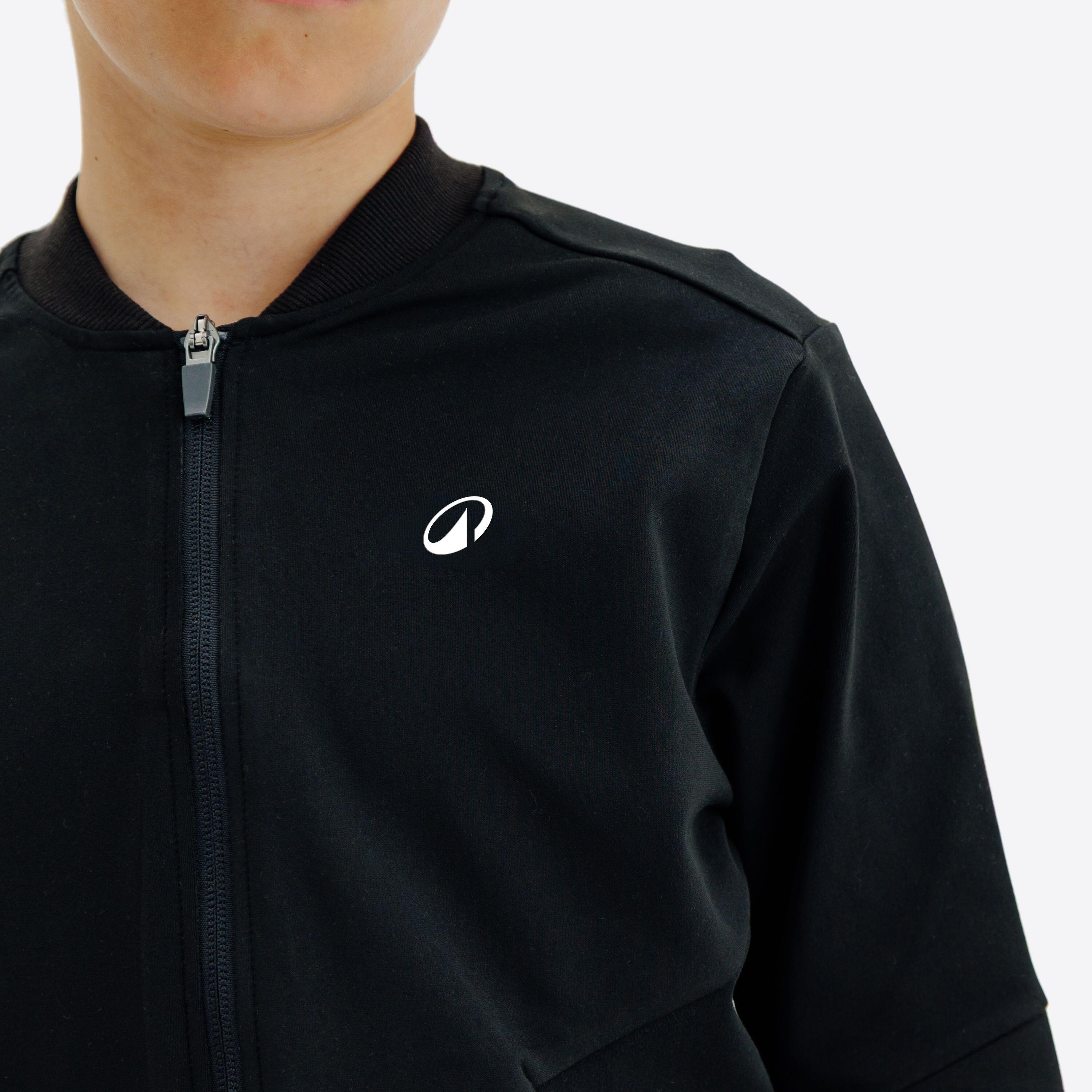 Veste de tennis garcon - TJK500 noir 6/7