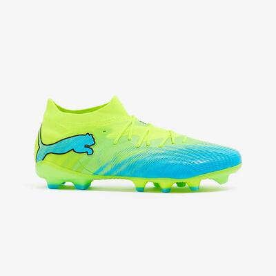 Voetbalschoenen future 9 match fg/ag smu geel/blauw