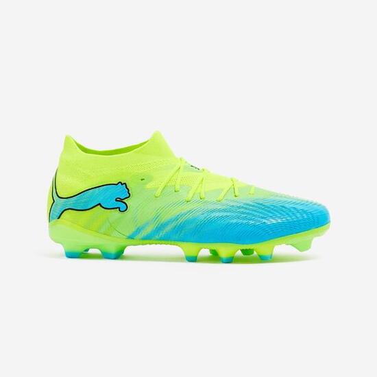 Scarpe calcio adulti FUTURE 9 MATCH FG/AG giallo-blu