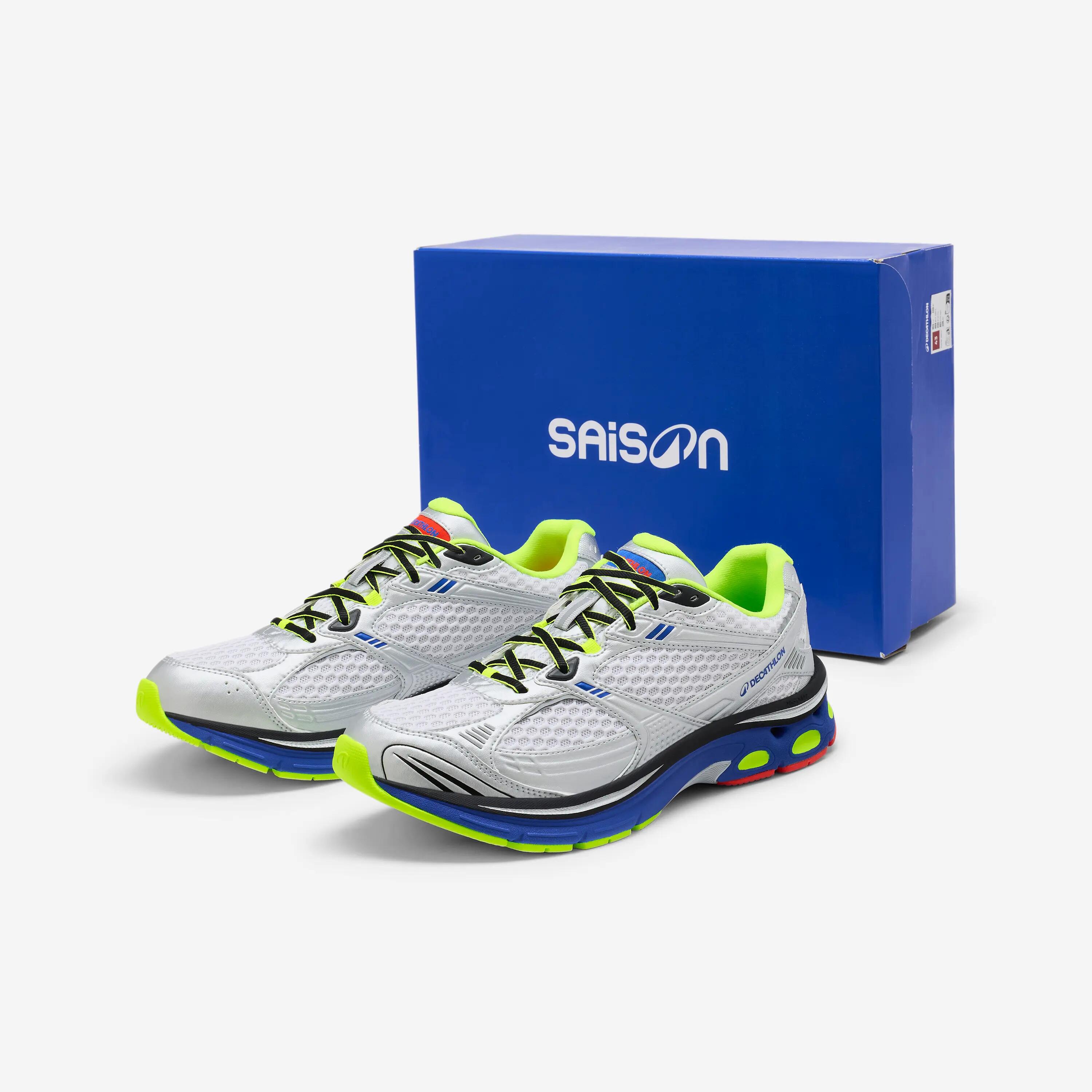 Baskets RR2K DECATHLON x SAISON, mixte, blanc, bleu 6/9