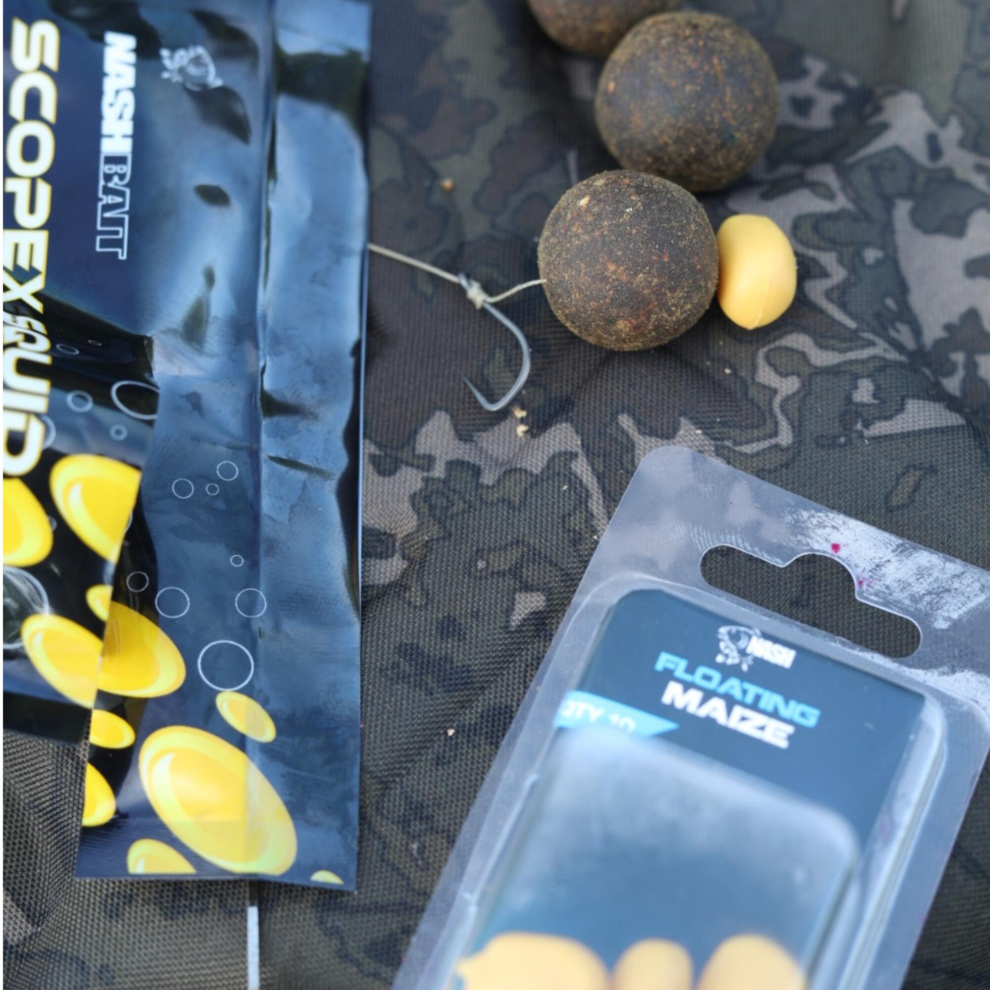 Esca finta pesca carpfishing Nash Floating Maize giallo x10 galleggiante 6/8
