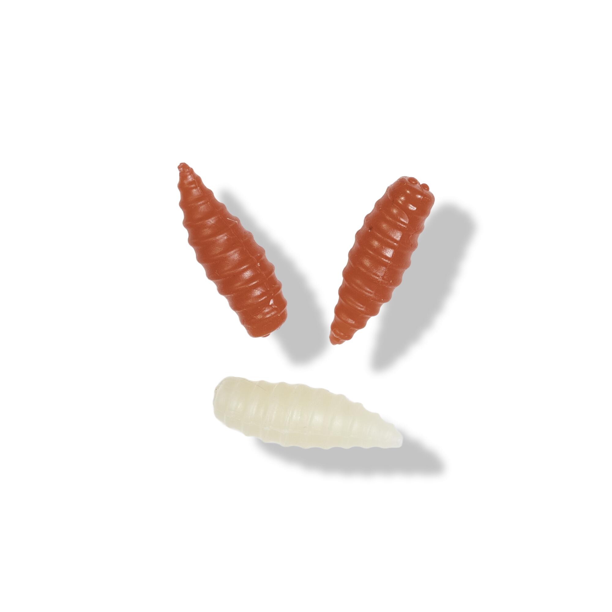 Esca finta carpfishing Nash Floating Maggot rosso/bianco x14 galleggiante 2/5
