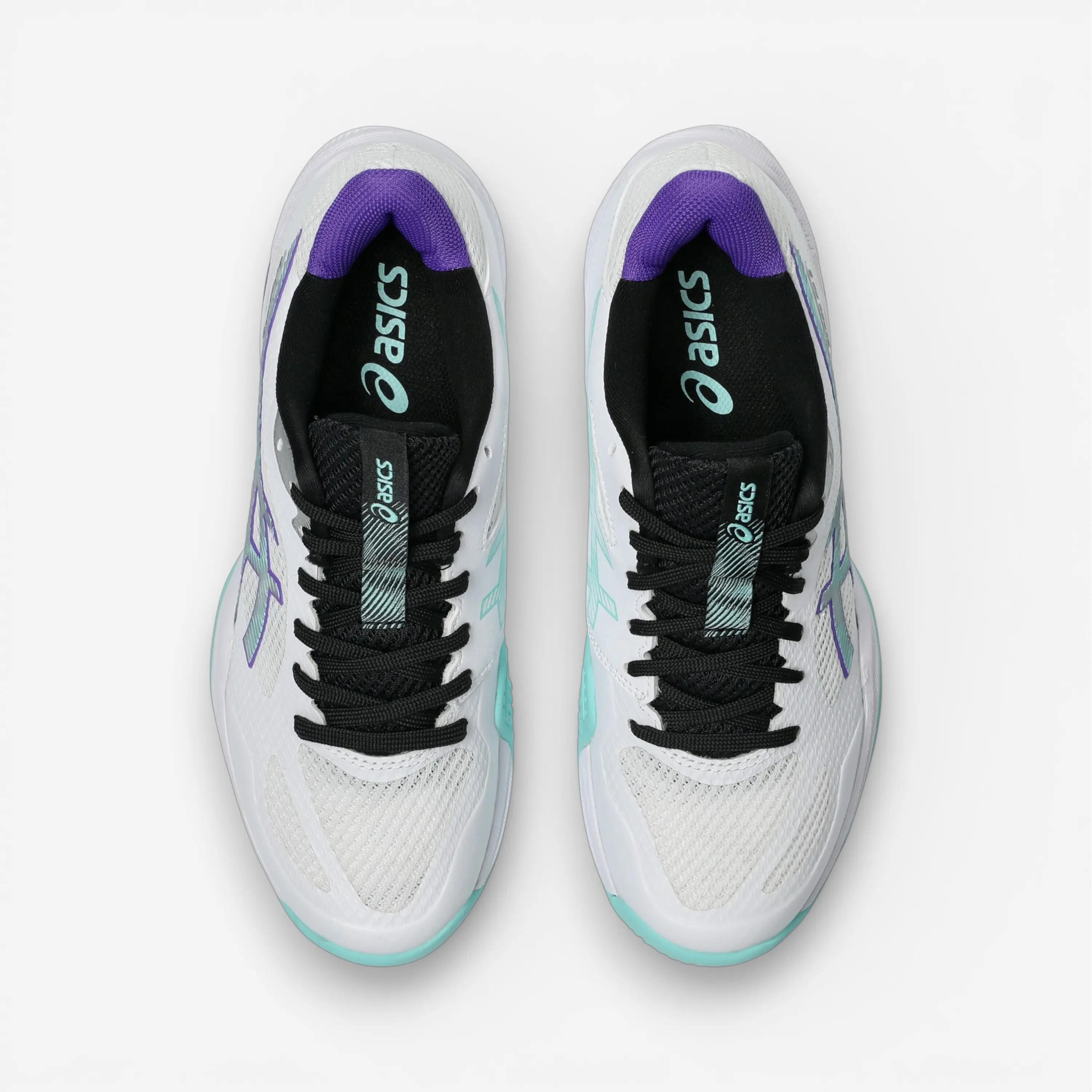 Leichter Badminton- und Squash-Hallenschuh für Damen Asics Blade FF 2, Weiss 4/6
