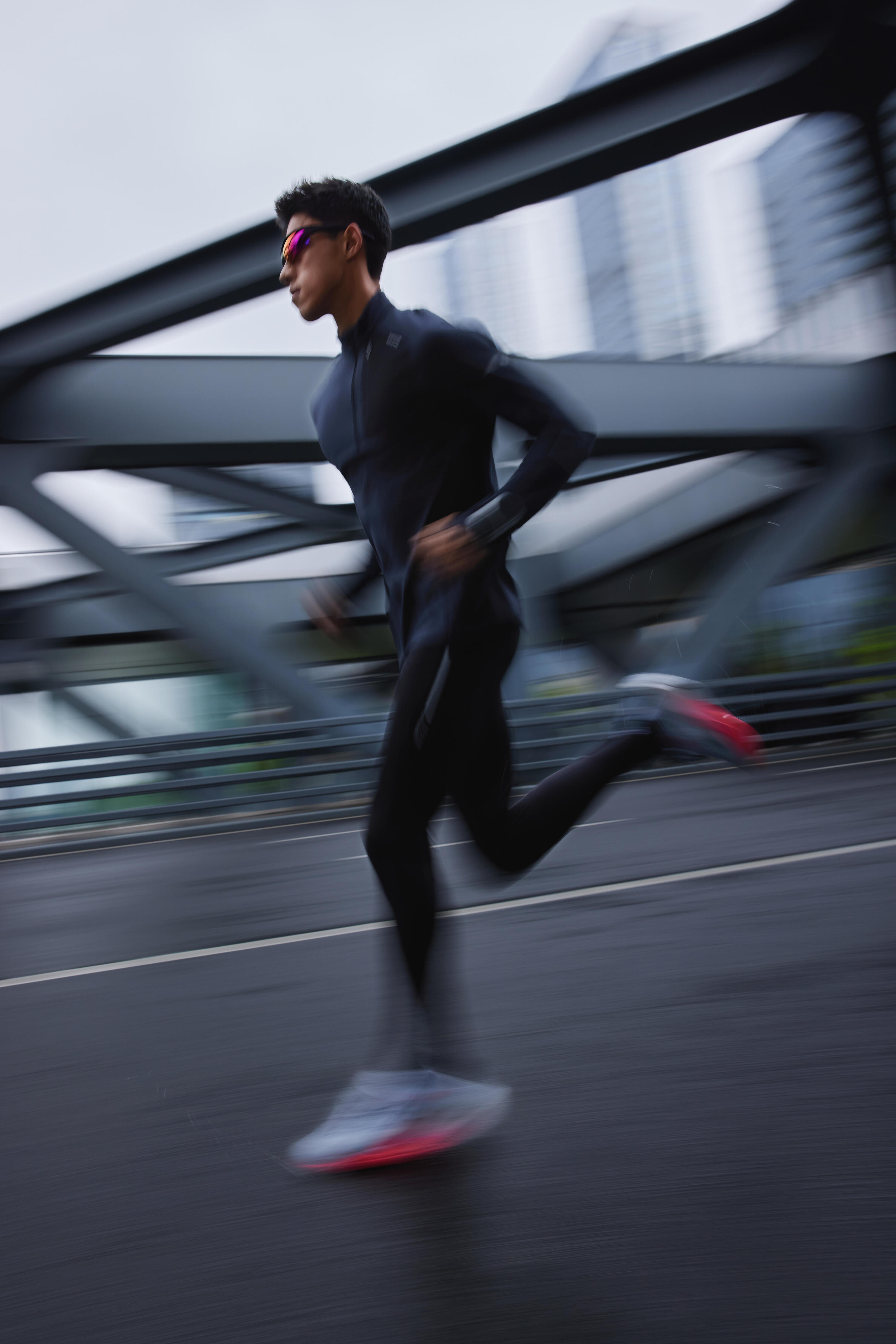 Gebraucht - Laufschuhe Straßenlauf Herren - Kipstorm Tempo blau/rosa  22/22