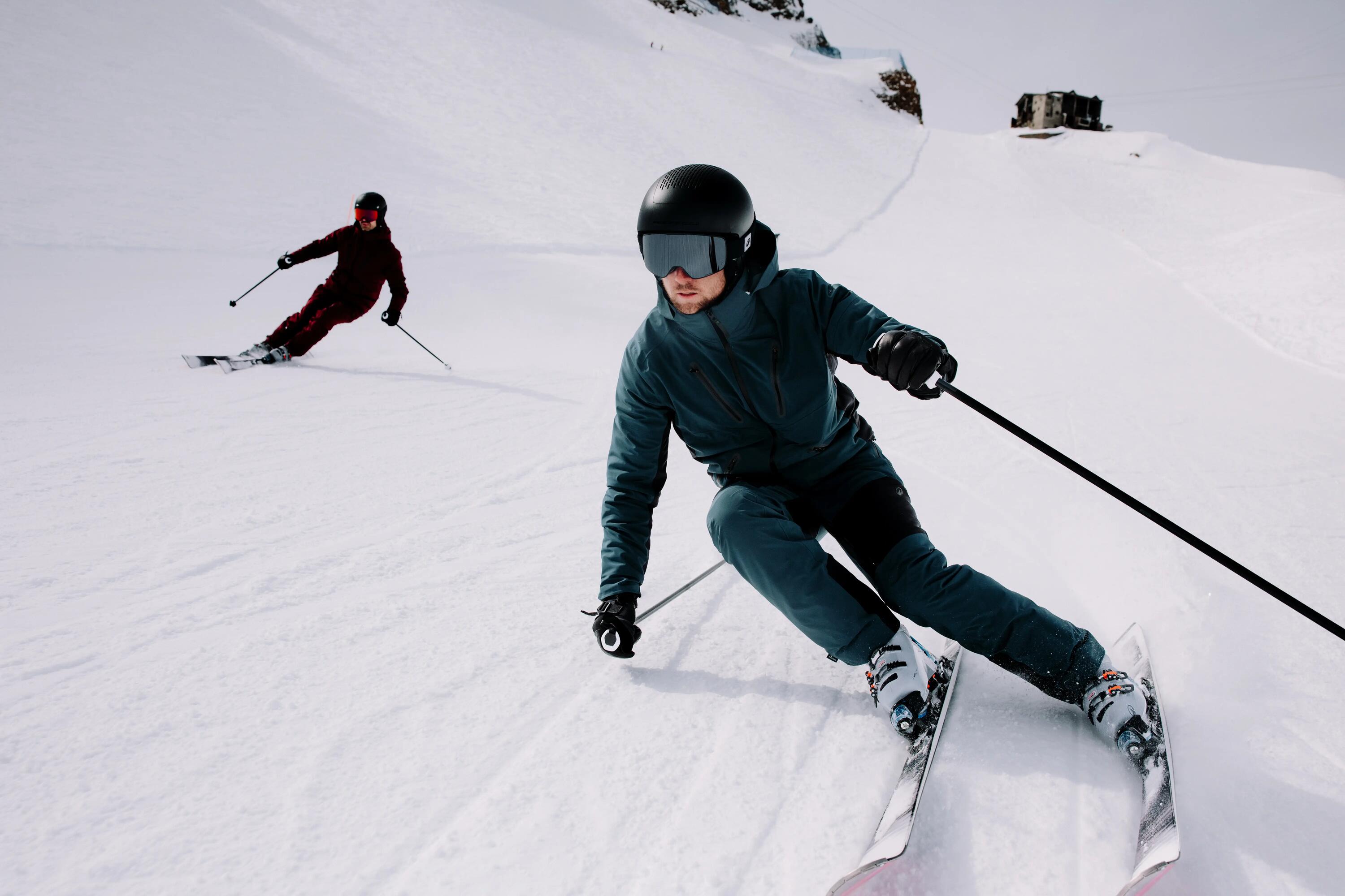 Calças Impermeáveis de Ski Homem SKP 900 Bordô 19/23