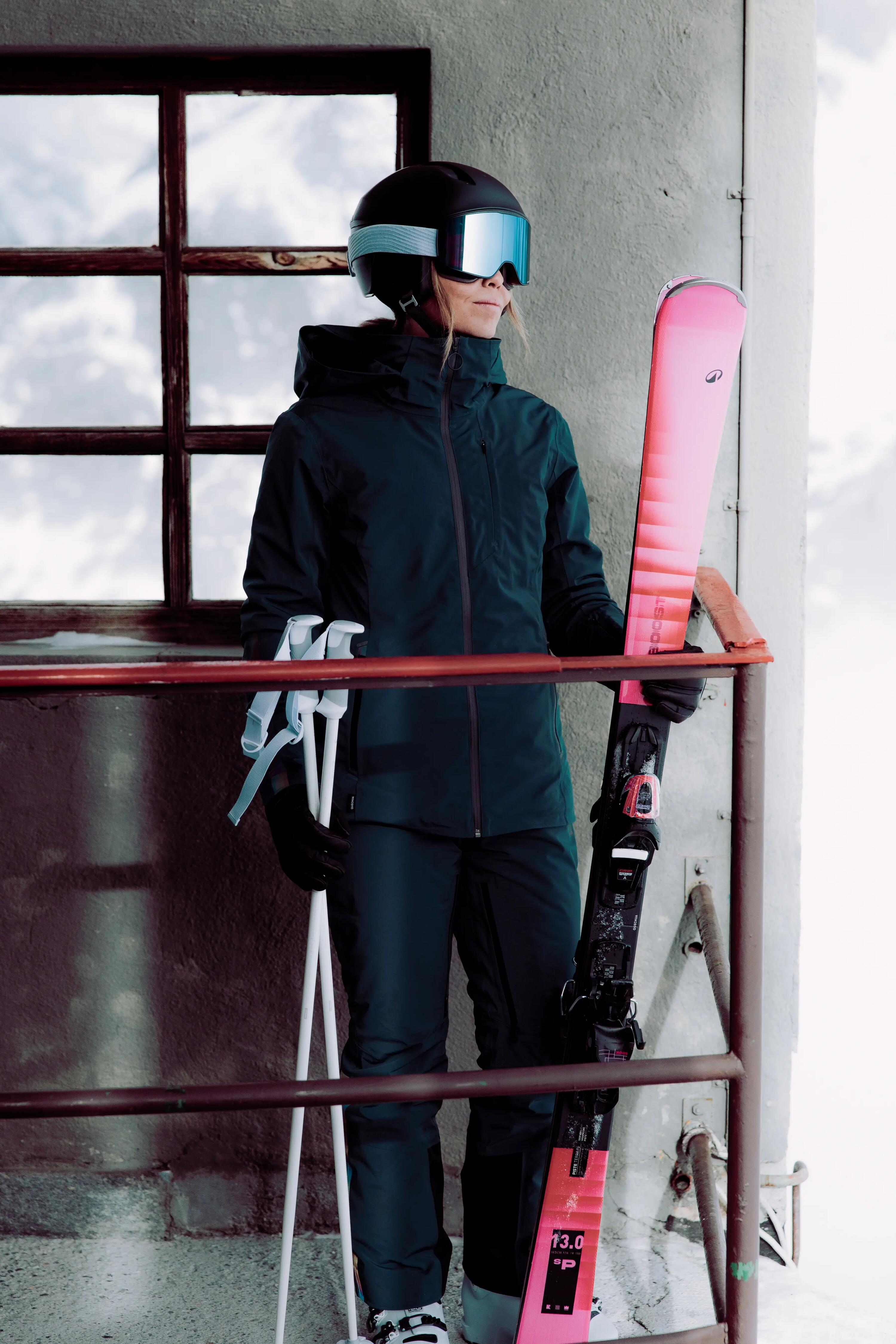 Calças Impermeáveis de Ski Homem SKP 900 Verde/Preto 17/21